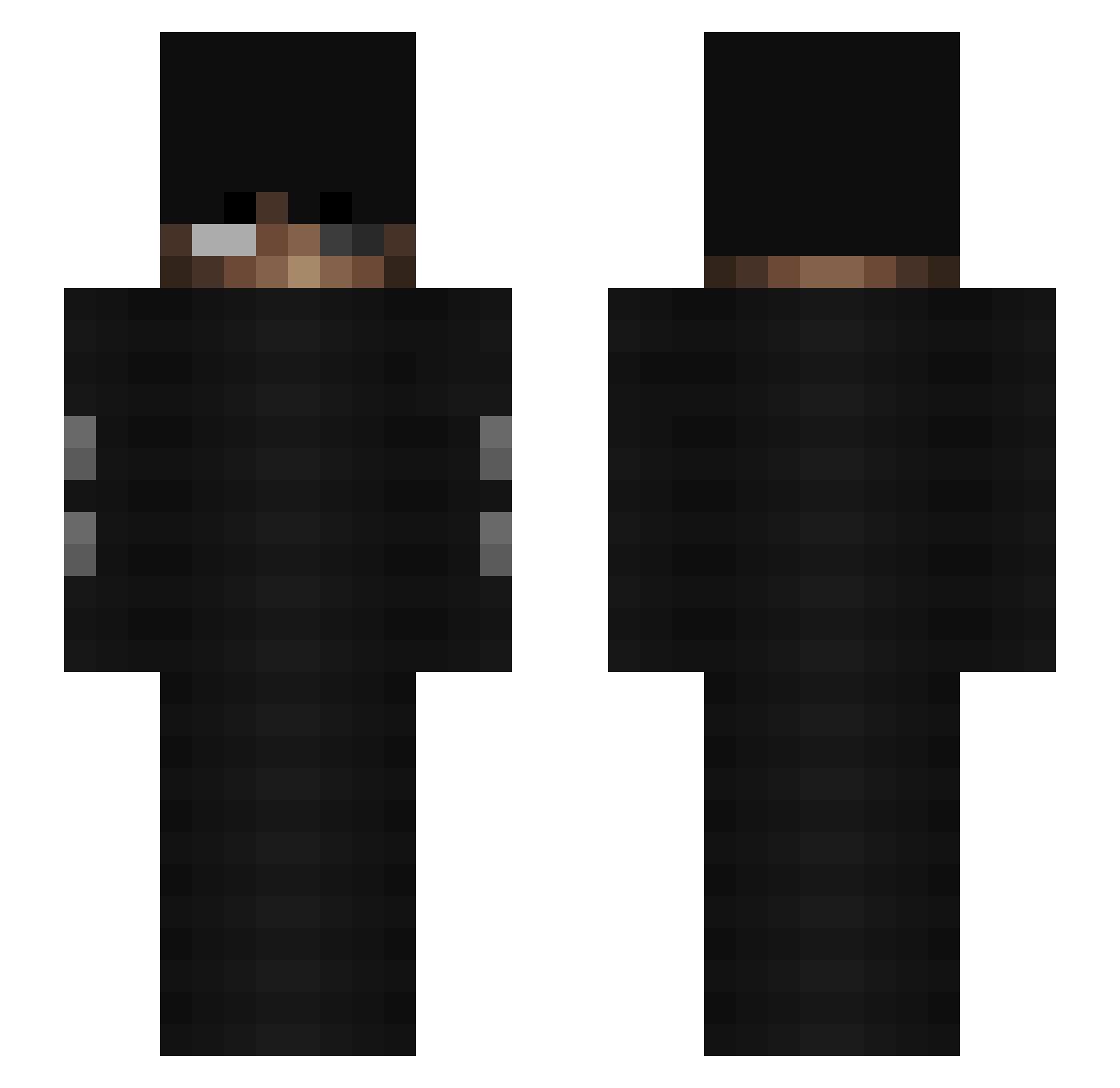 reddington63 Minecraft skin, front and back view