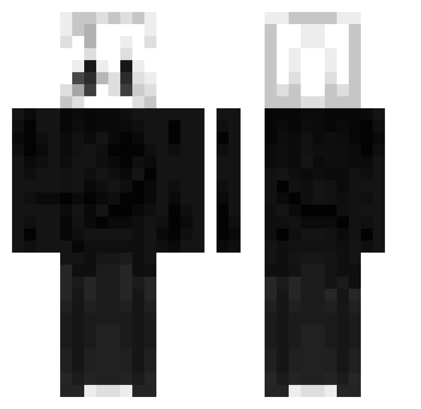 WolfInSheepSkln Minecraft skin, front and back view