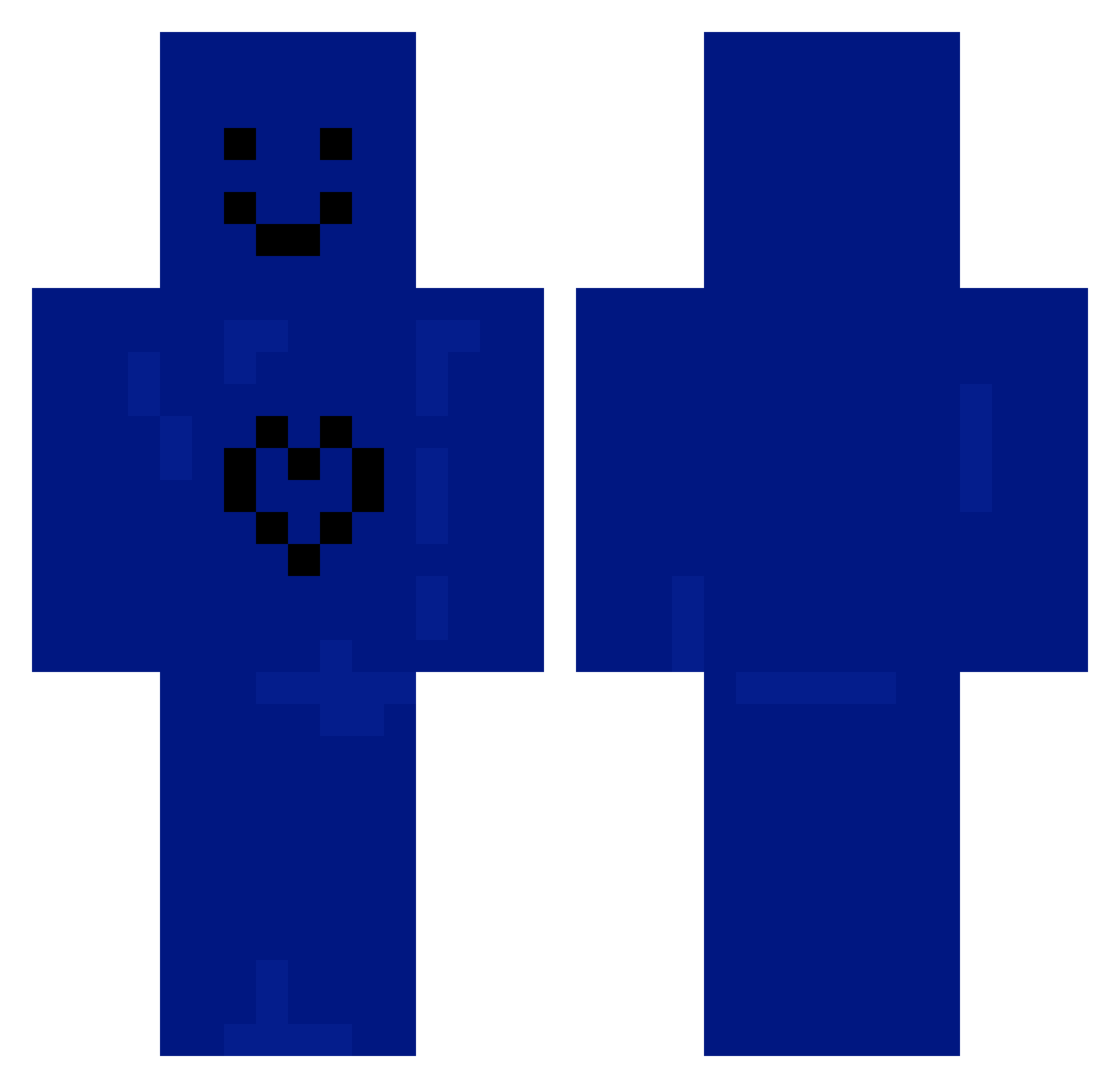 TheDawgIsTuff Minecraft skin, front and back view