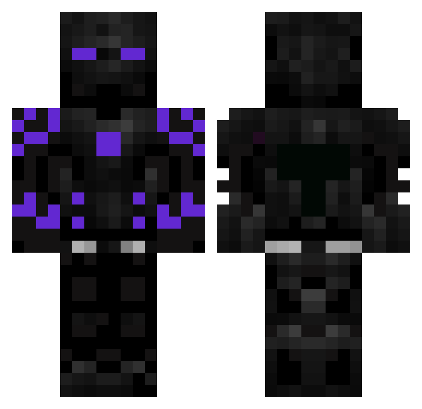 SbvDima Minecraft skin, front and back view