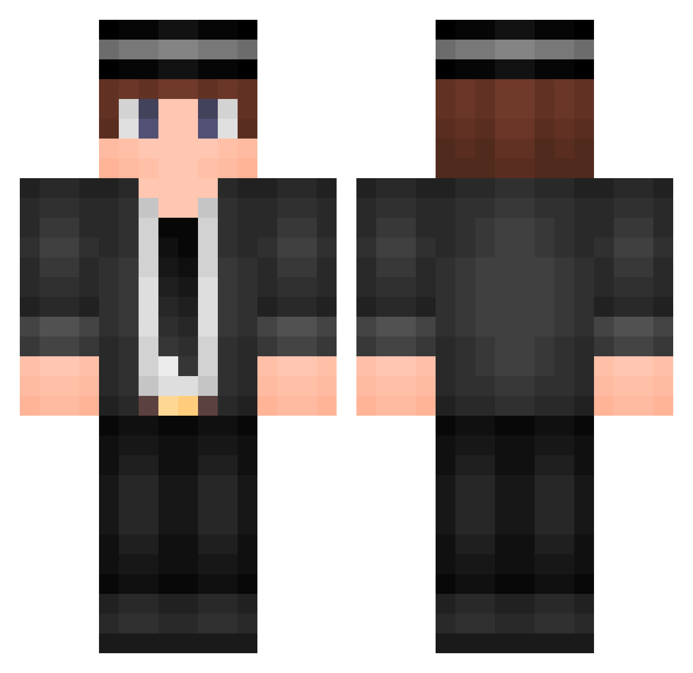 IvanMoni Minecraft skin, front and back view