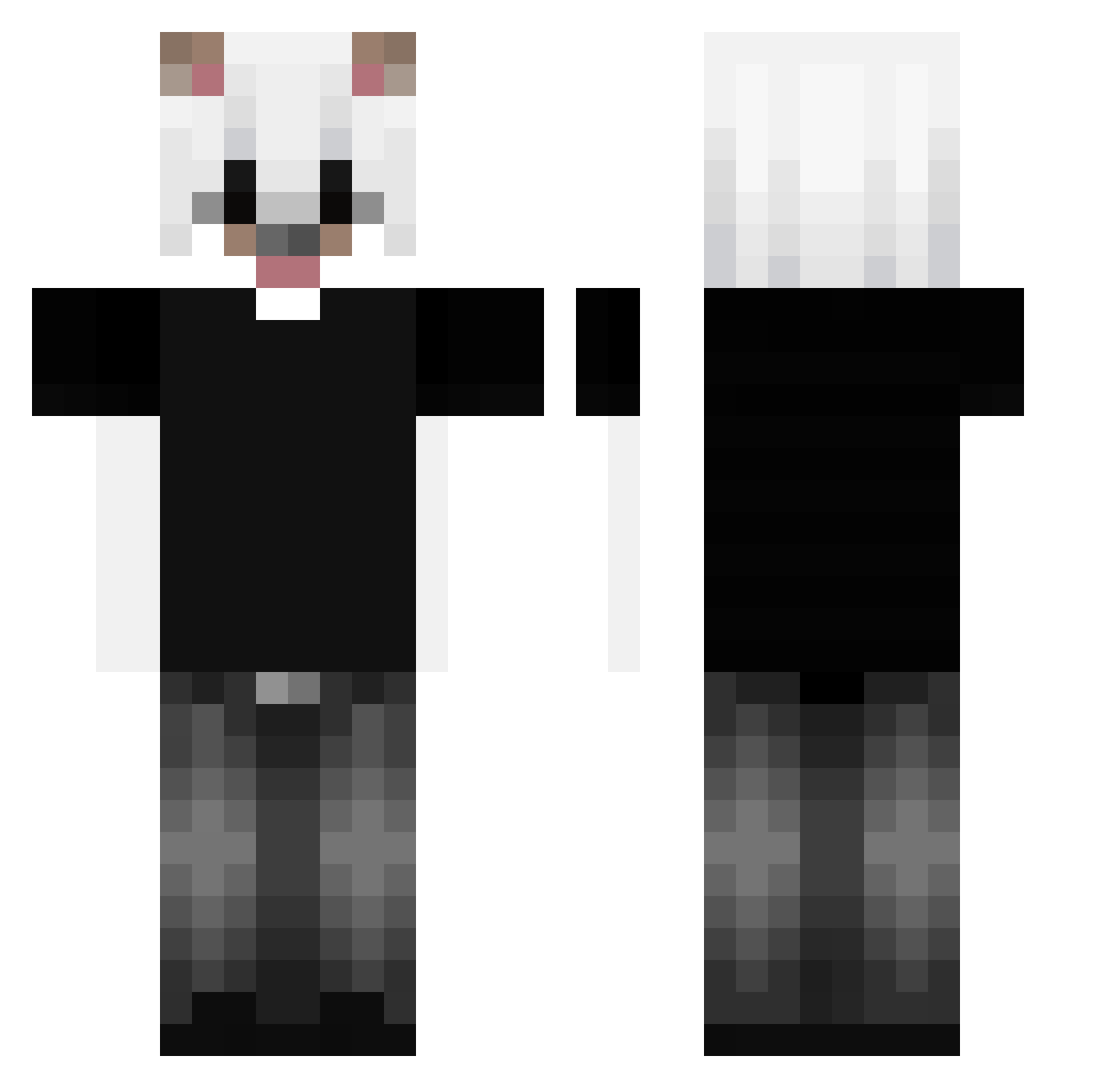 stamp12Z Minecraft skin, front and back view