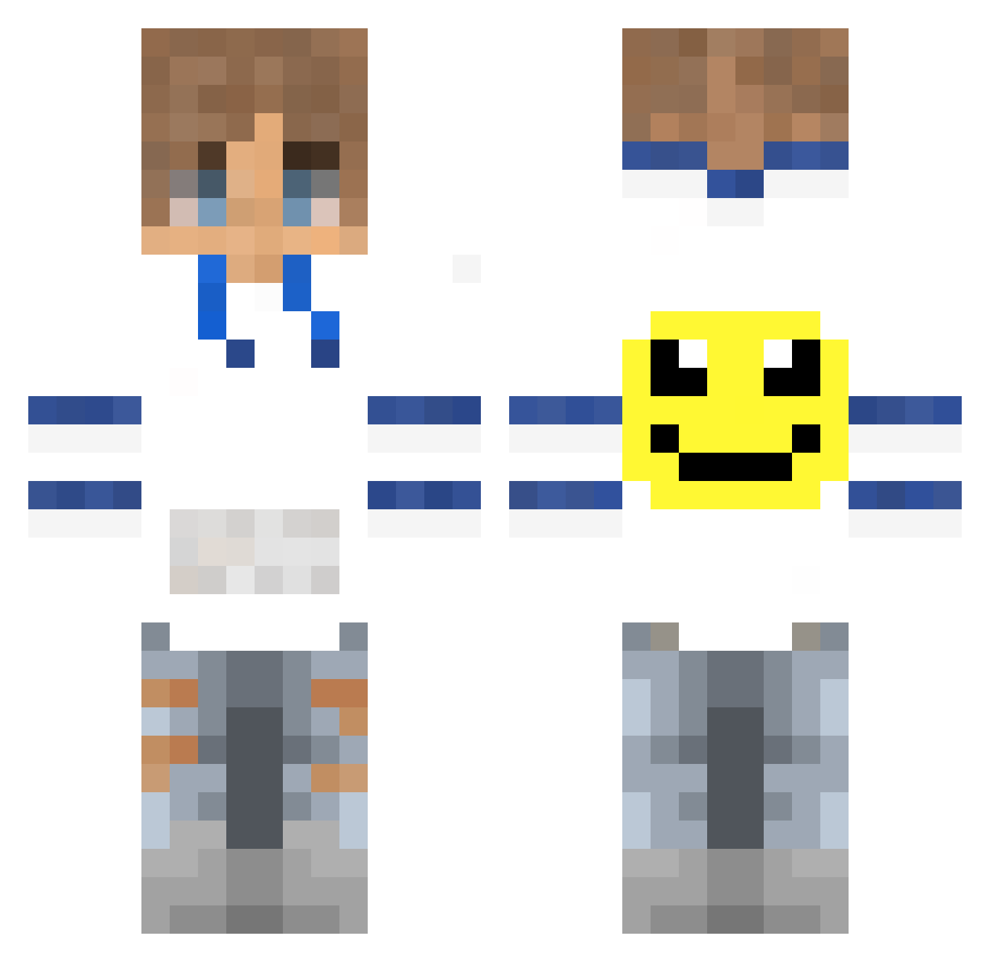 SM1LY69 Minecraft skin, front and back view