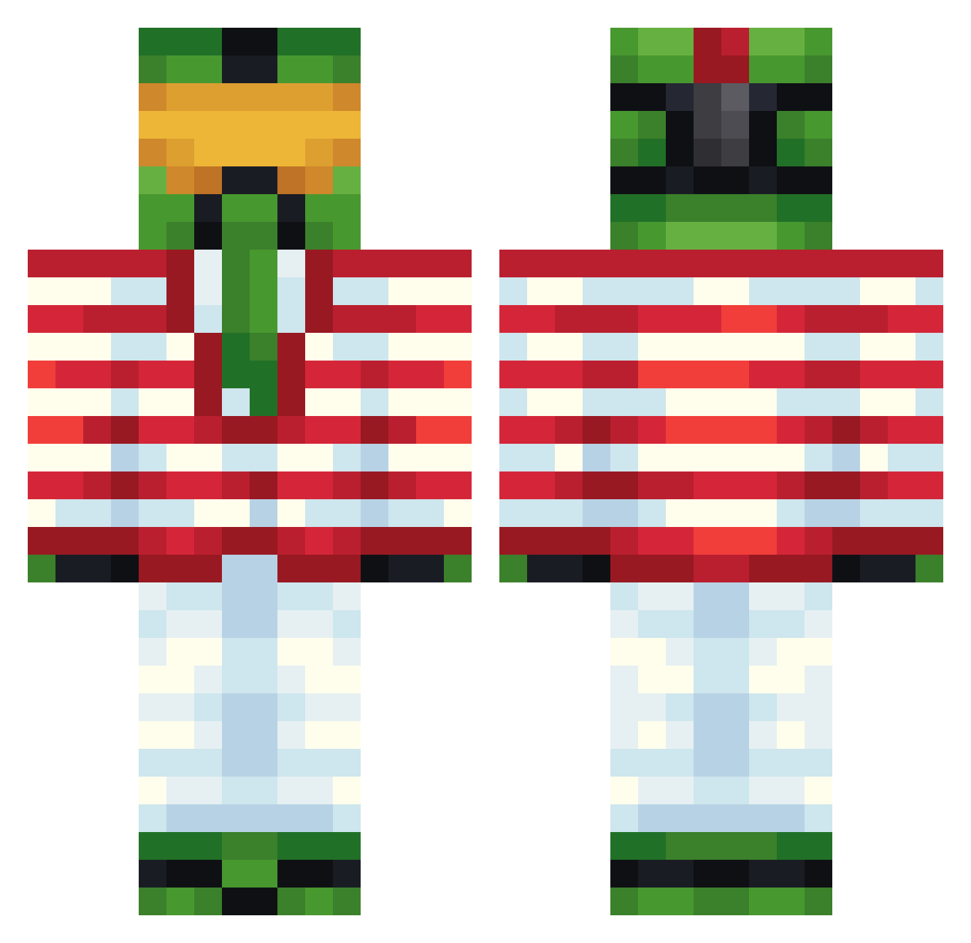 WltrrWht_ Minecraft skin, front and back view