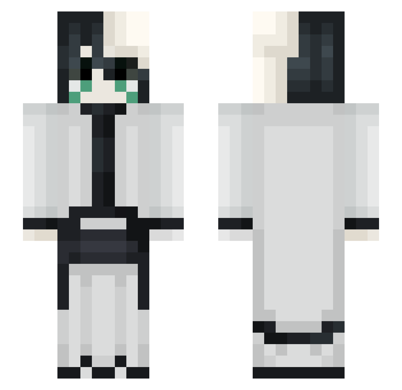 SWORDART0NLINE Minecraft skin, front and back view