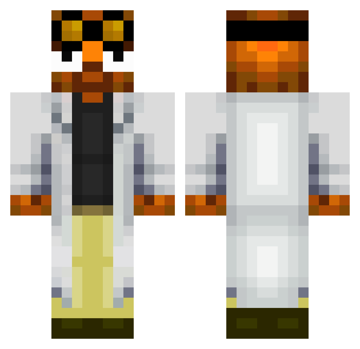 SupremeStar_ Minecraft skin, front and back view