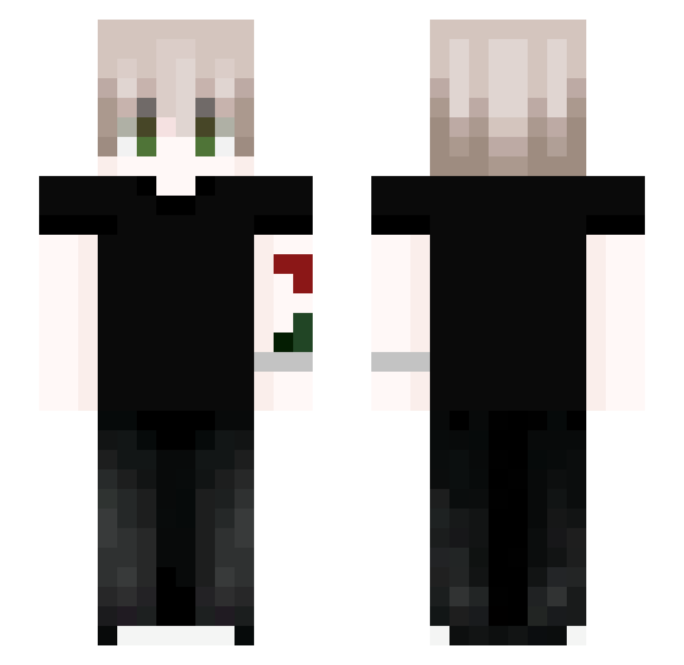 viniK_011 Minecraft skin, front and back view