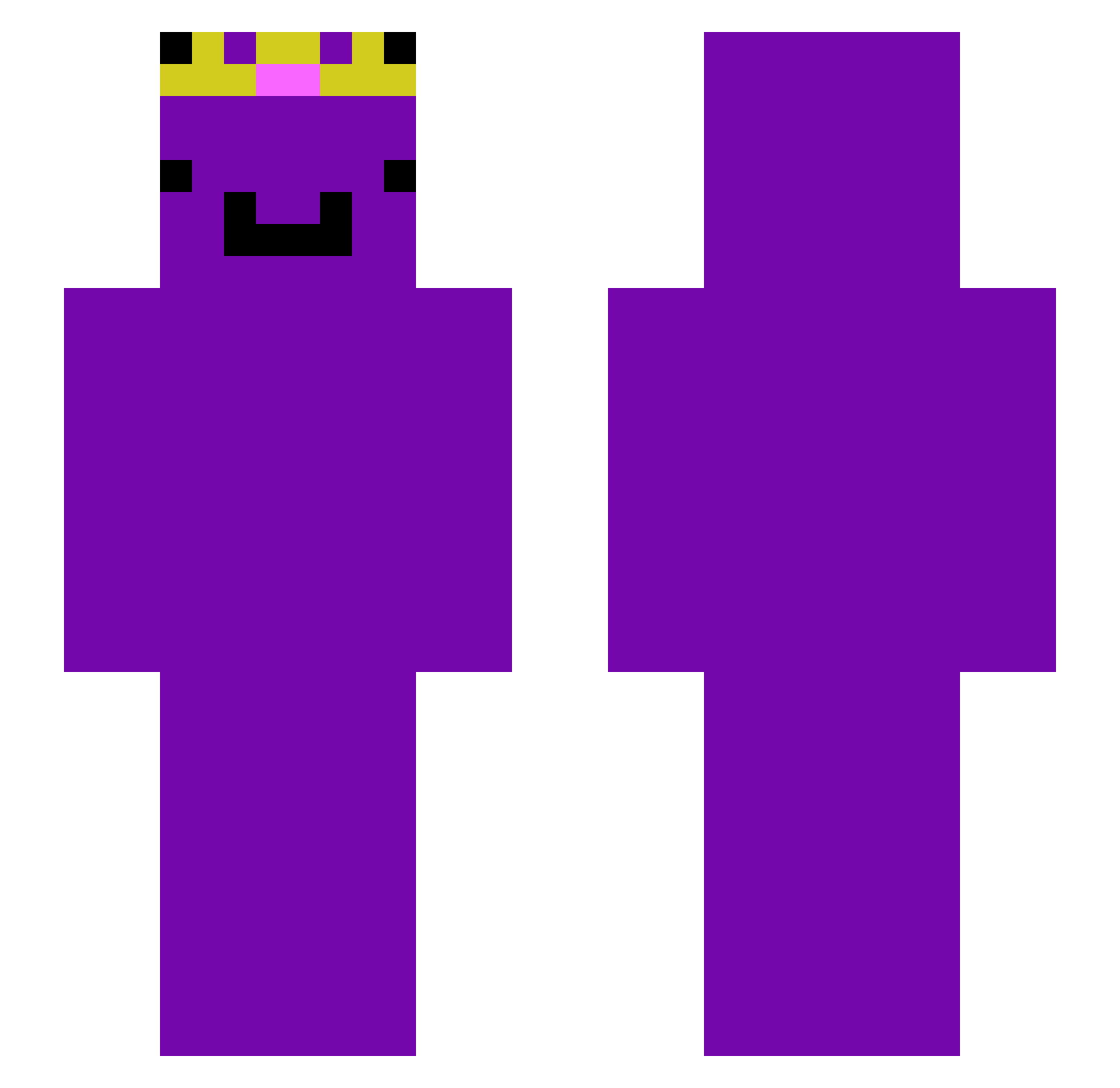 jonezgi Minecraft skin, front and back view