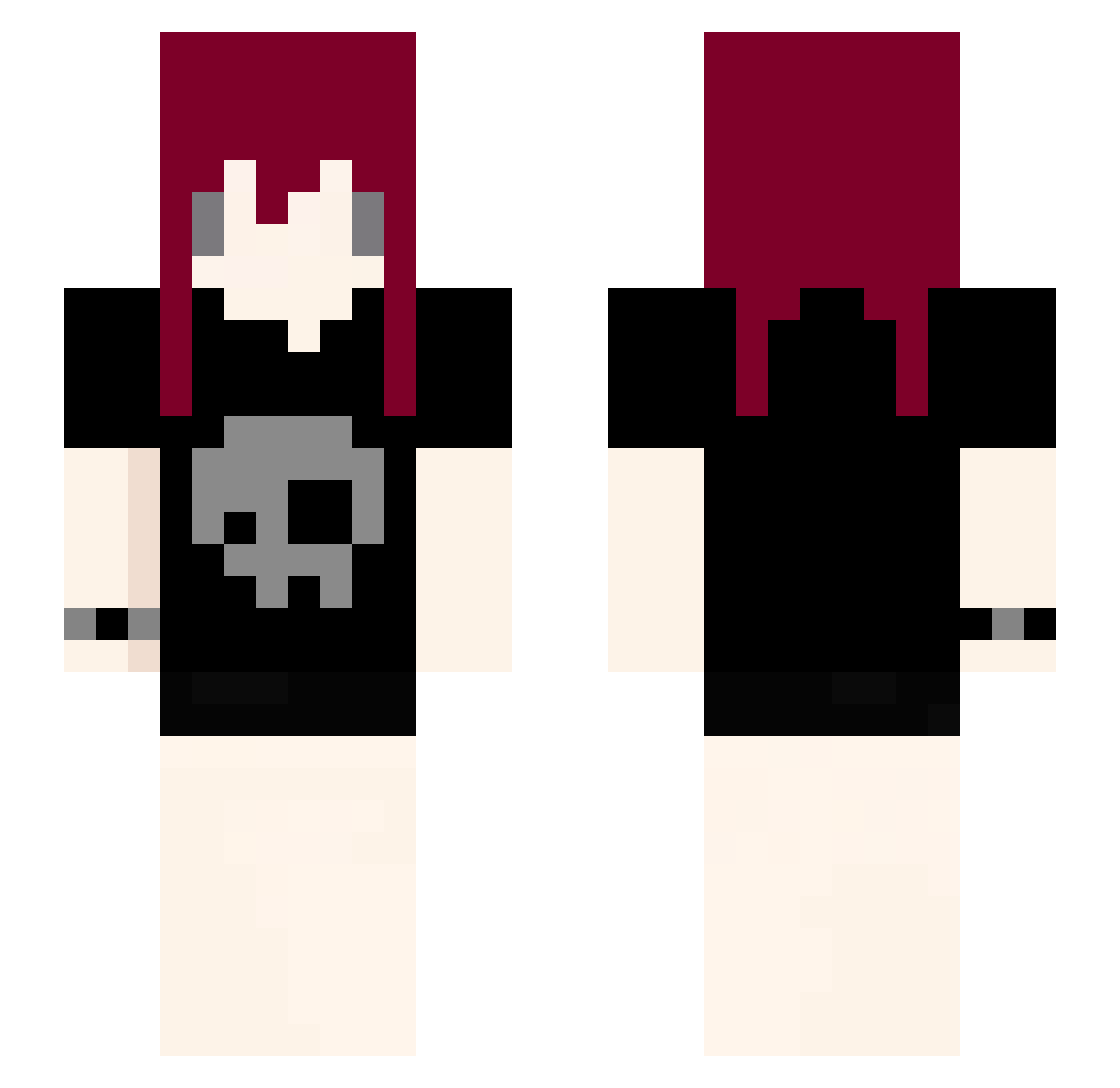 litmaner Minecraft skin, front and back view