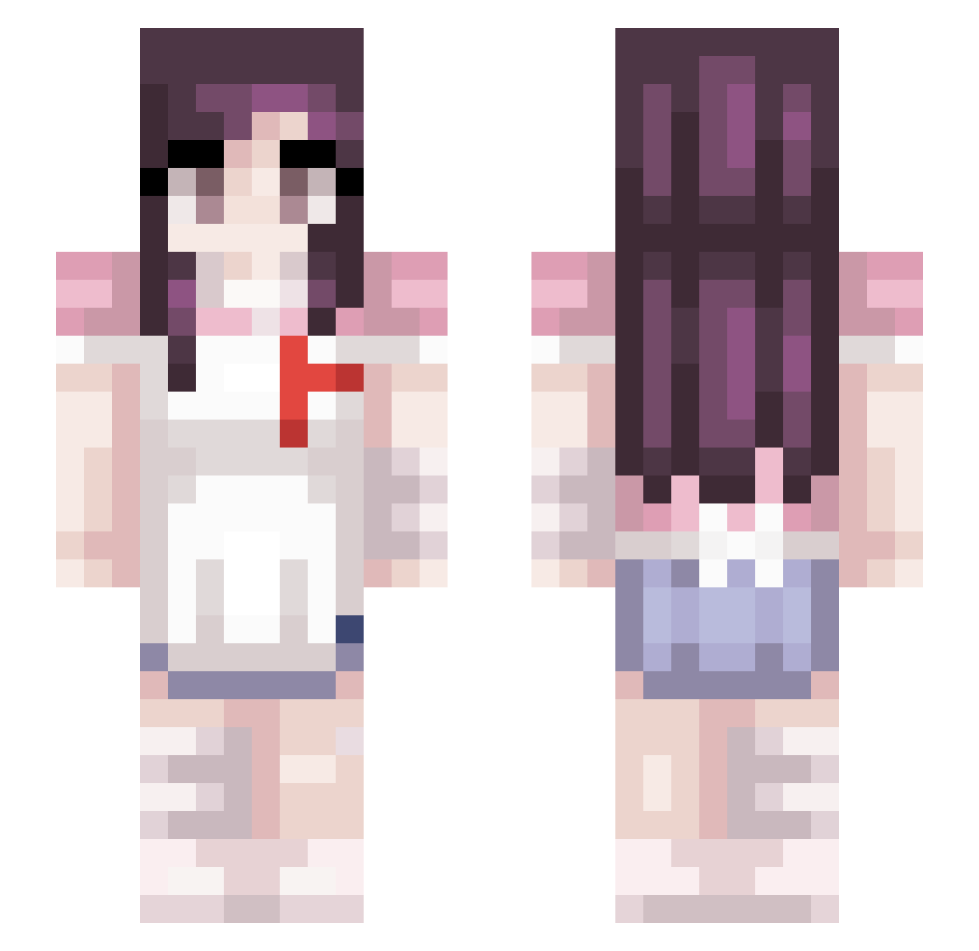 Butt_Poopington Minecraft skin, front and back view