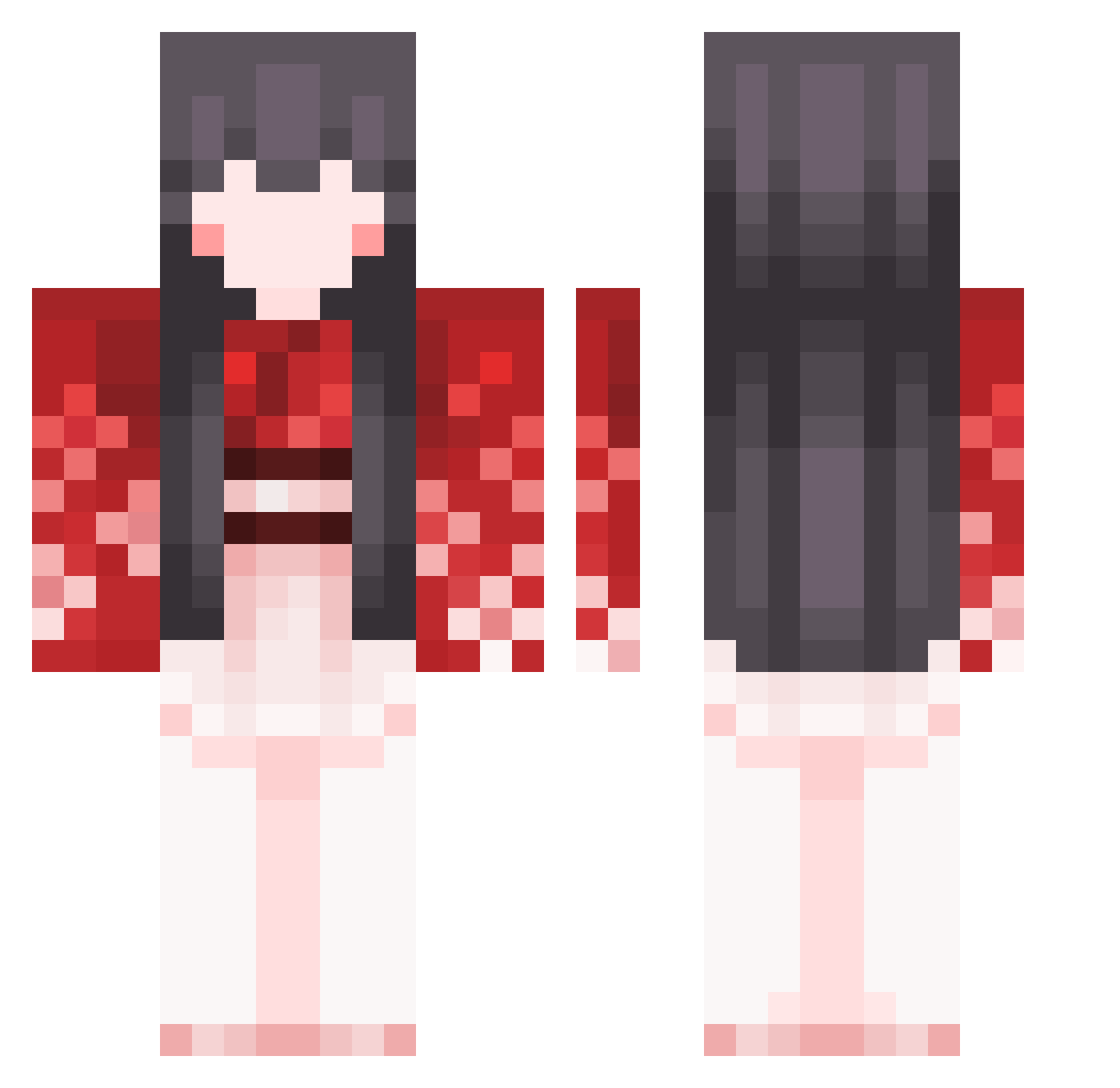 dayy4 Minecraft skin, front and back view