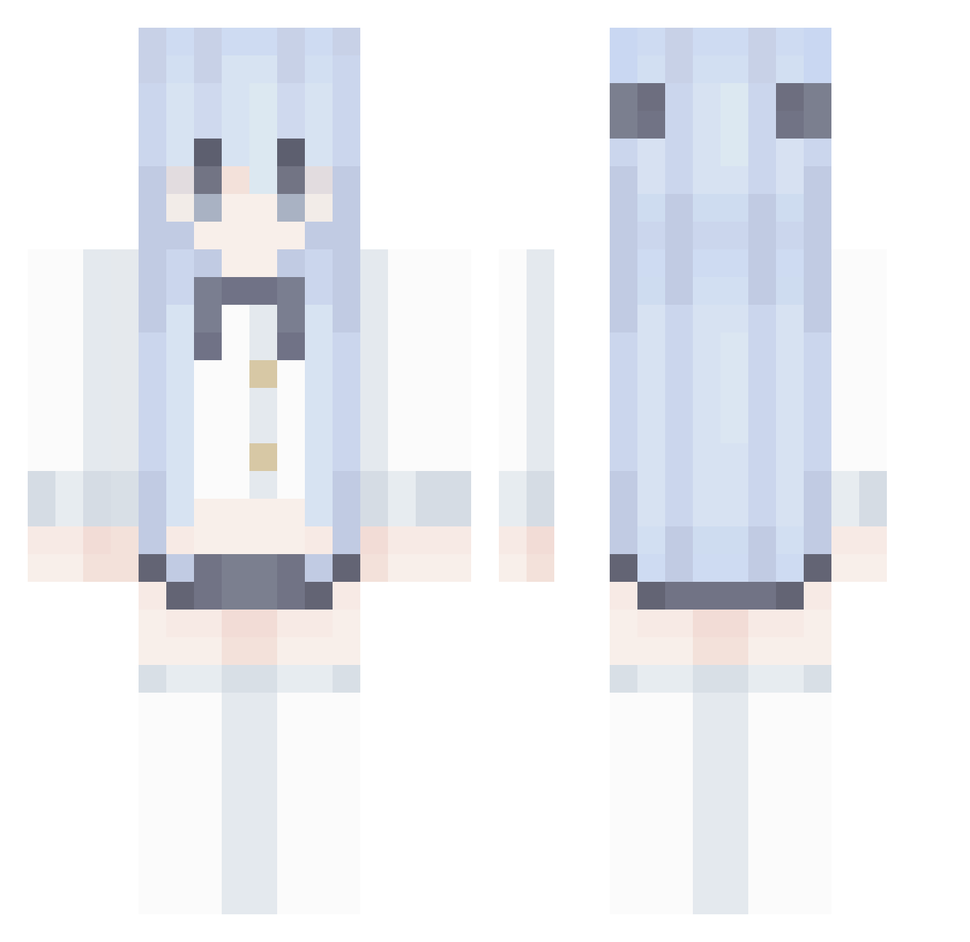 XingQi123opq Minecraft skin, front and back view