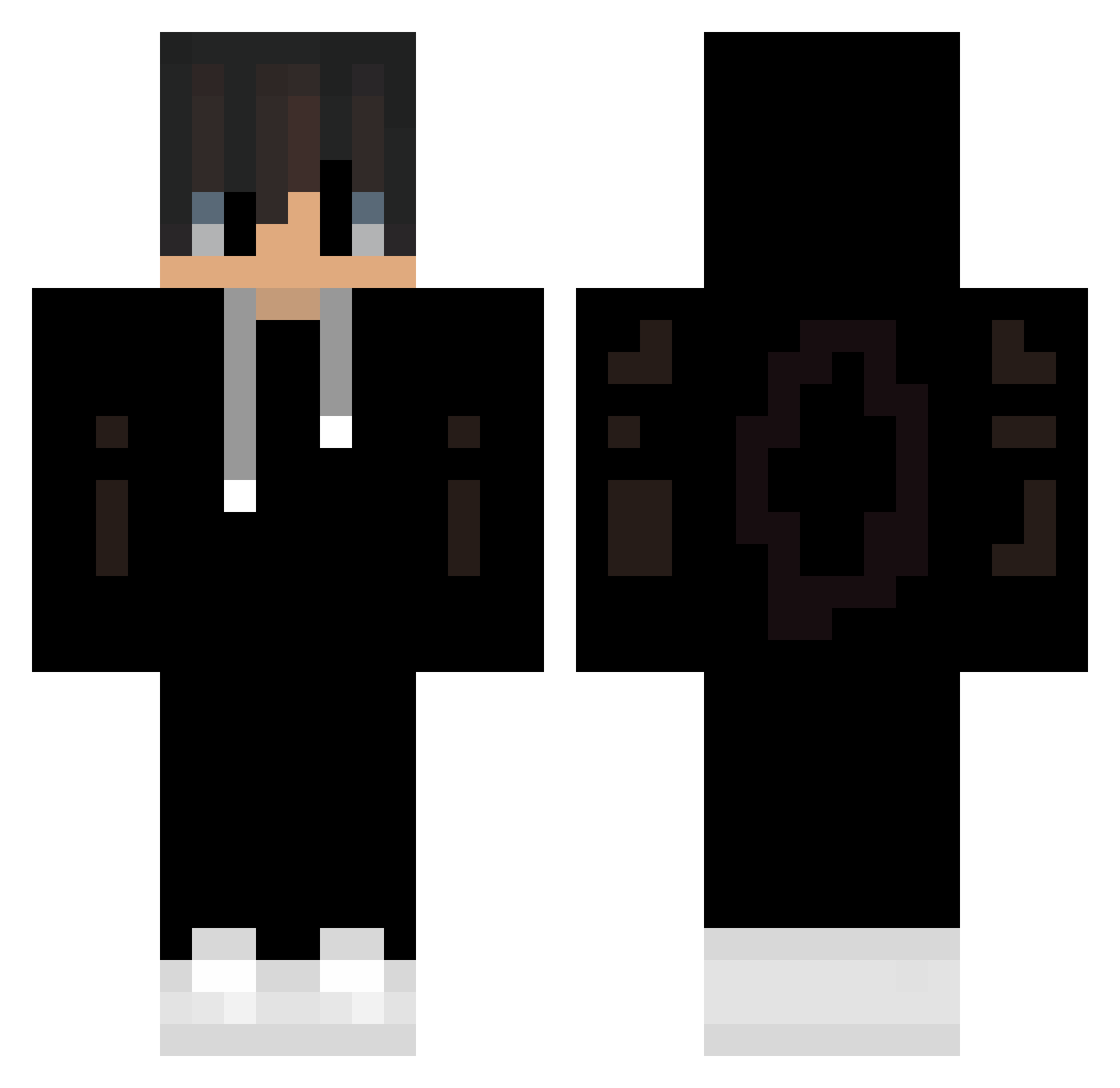 jaeuk2 Minecraft skin, front and back view