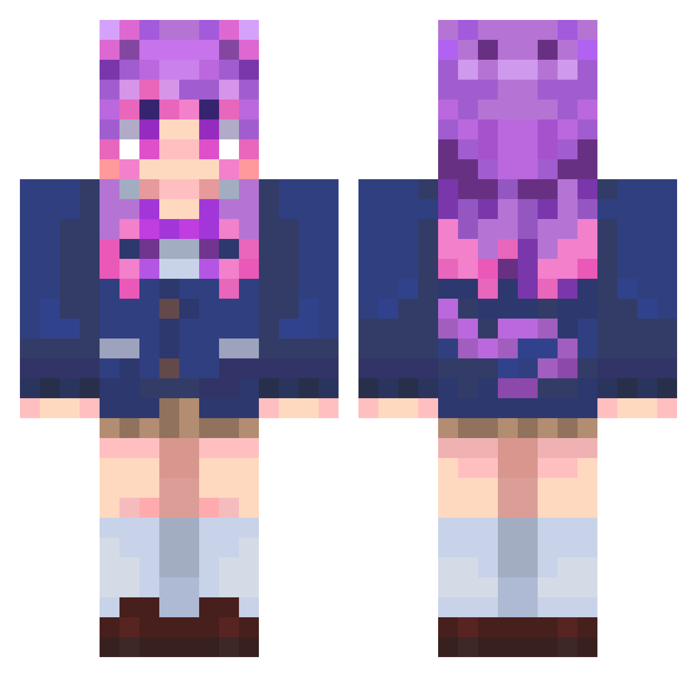RiGA505020 Minecraft skin, front and back view