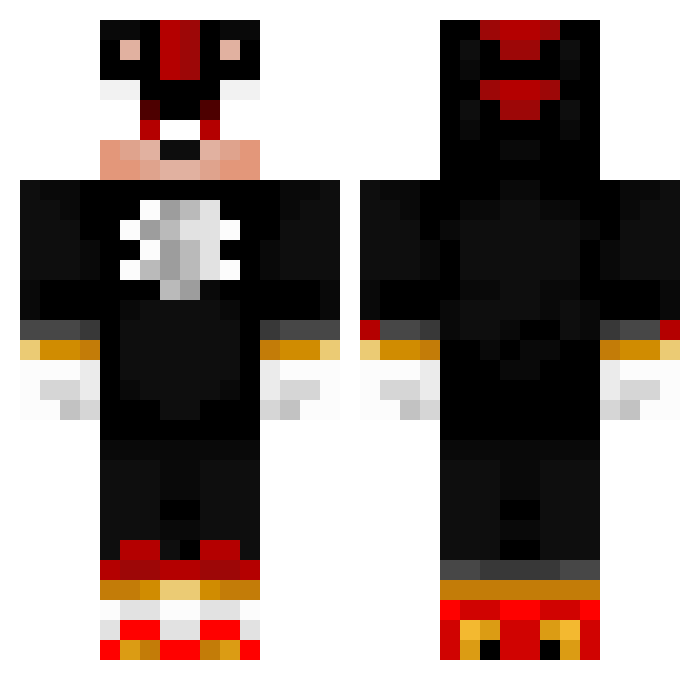 COPKILLINGISFUN Minecraft skin, front and back view