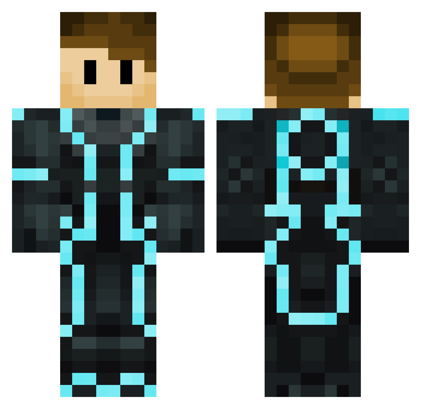 _Lyneus_ Minecraft skin, front and back view