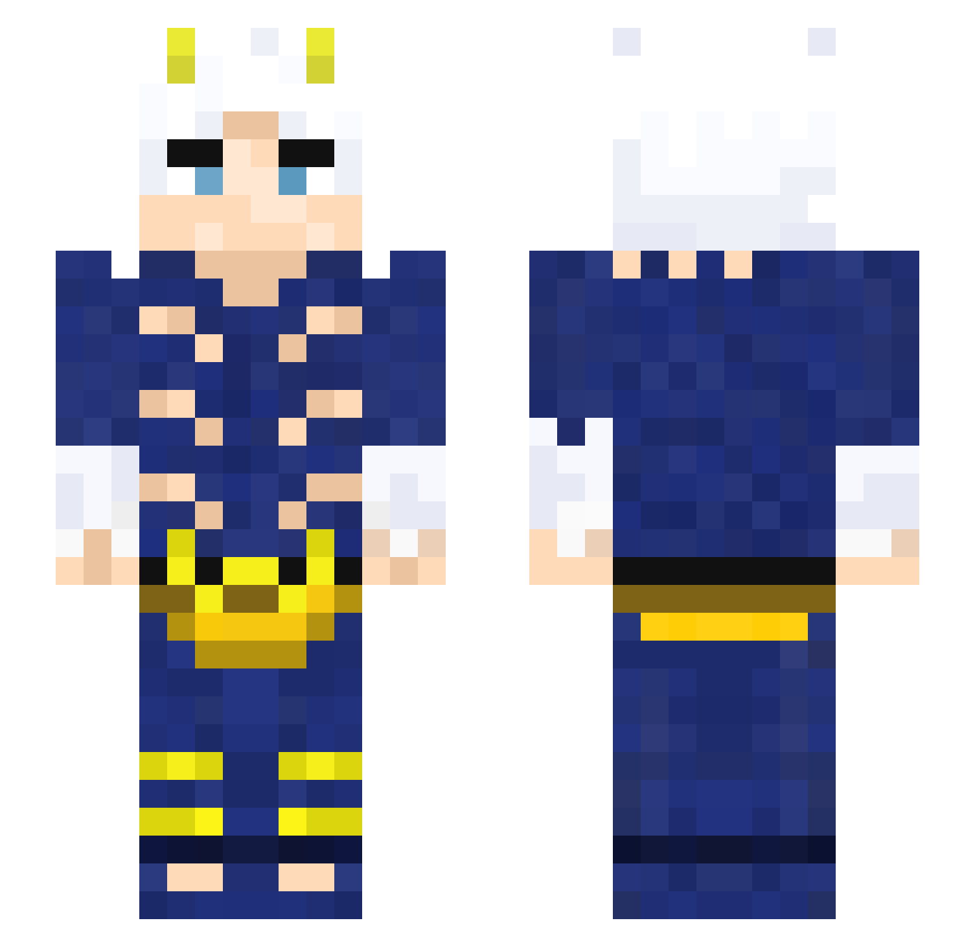 Ilikemochi1 Minecraft skin, front and back view