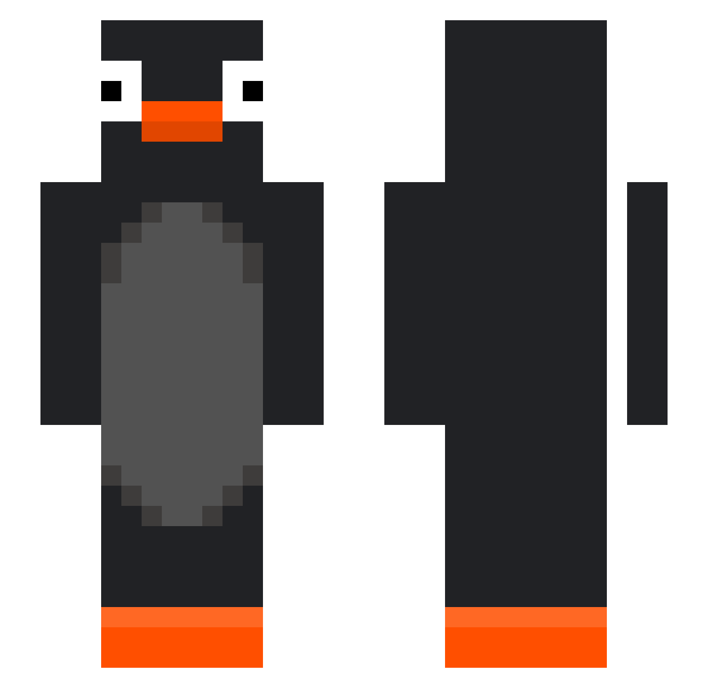 bnar0704 Minecraft skin, front and back view