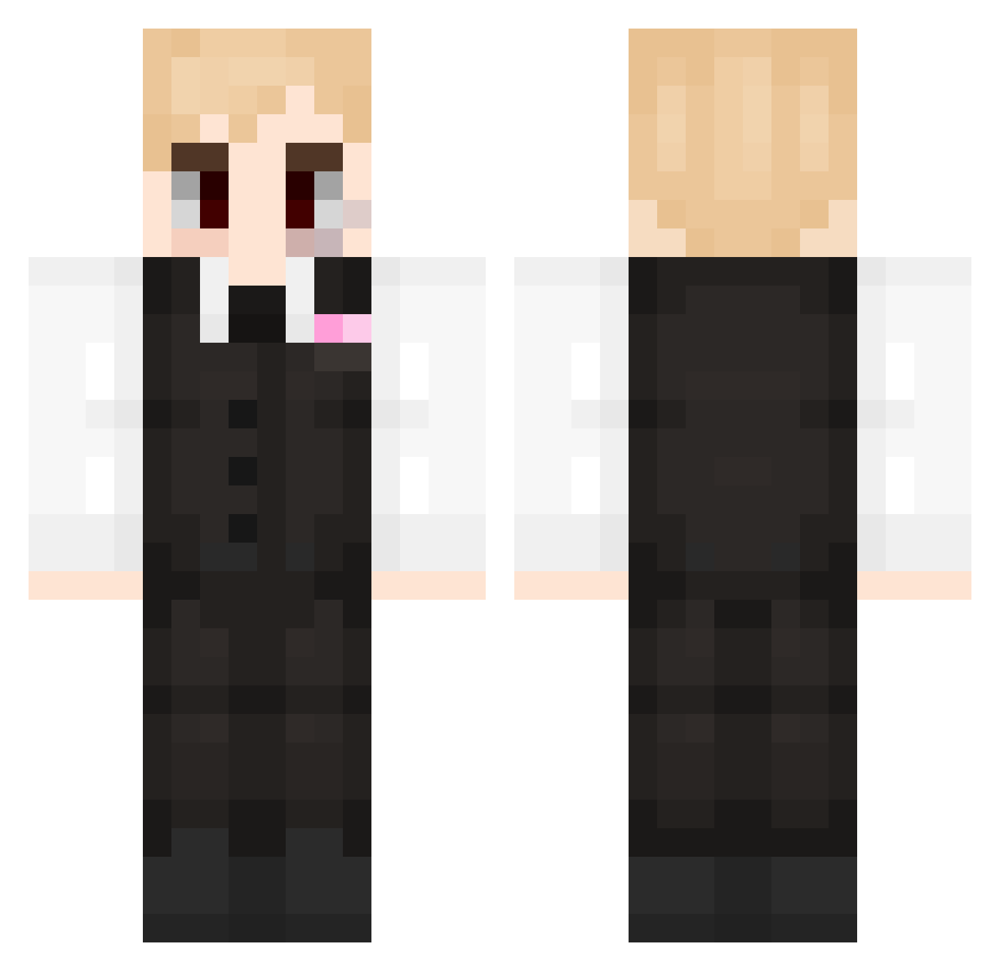 JaguarKongen Minecraft skin, front and back view