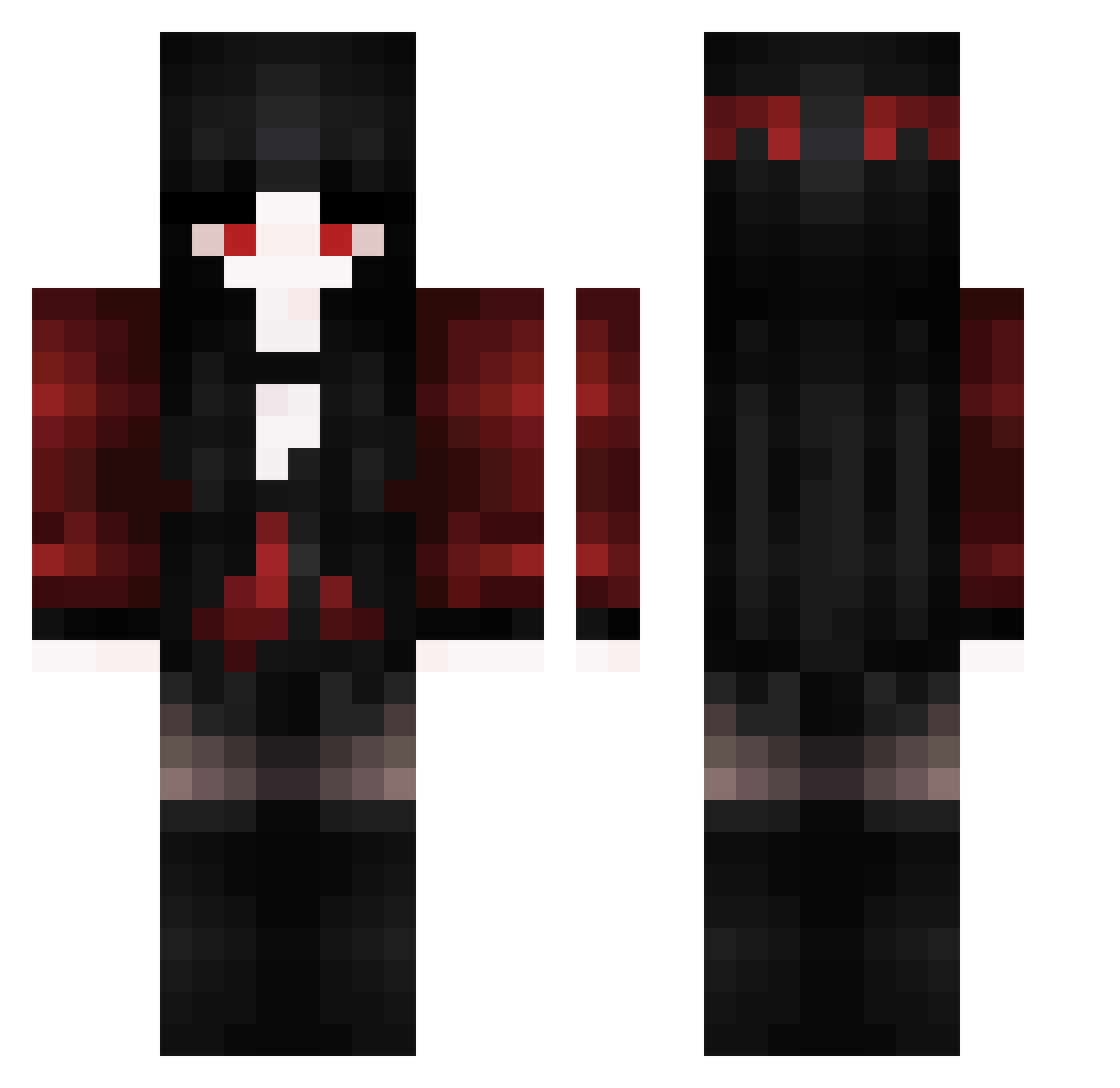 scales2002 Minecraft skin, front and back view