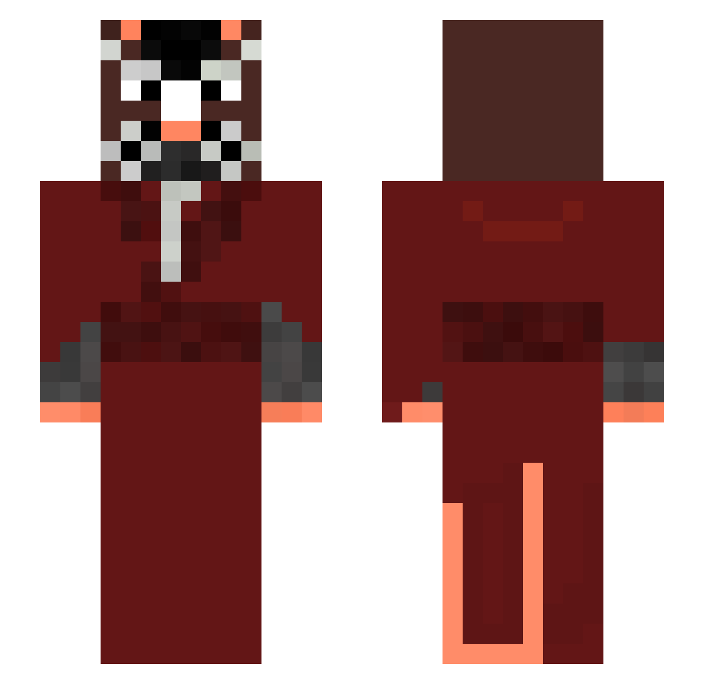 leodias12 Minecraft skin, front and back view