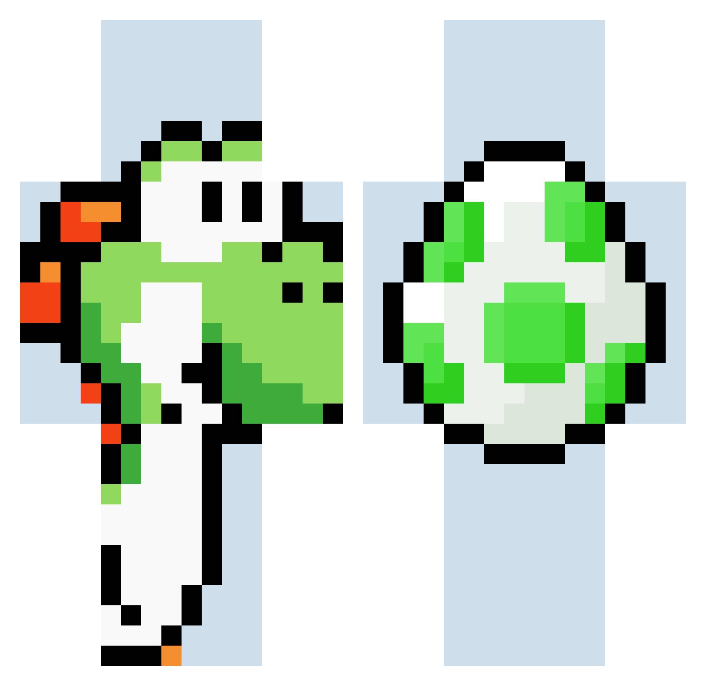 Why_Ping Minecraft skin, front and back view