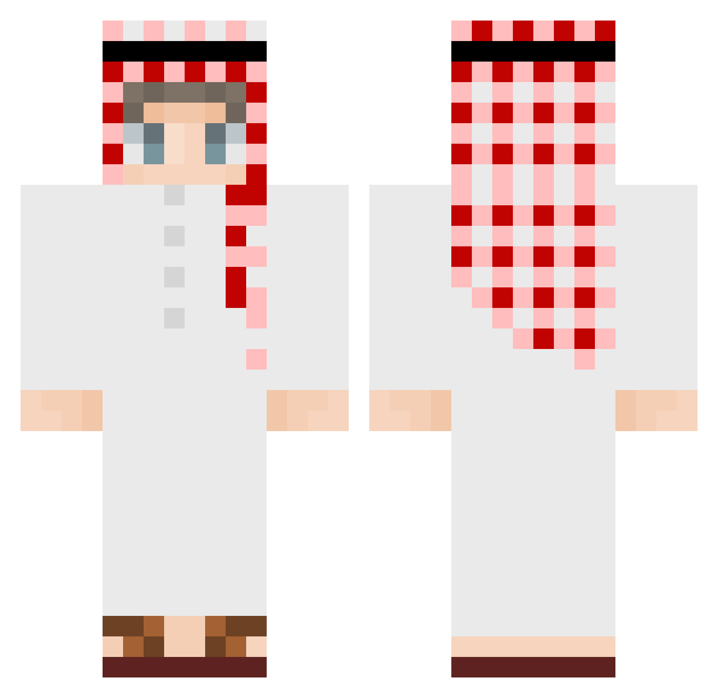 waleedk2_ Minecraft skin, front and back view