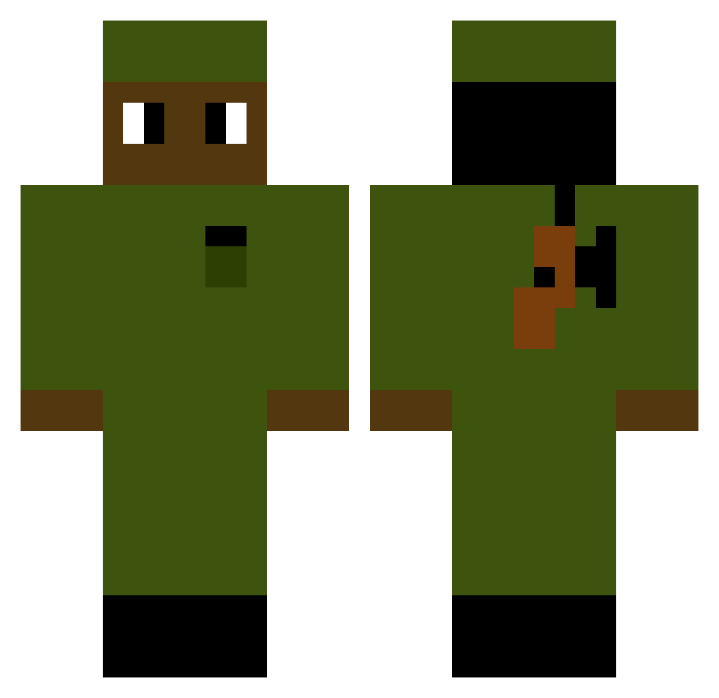matcha_flava Minecraft skin, front and back view