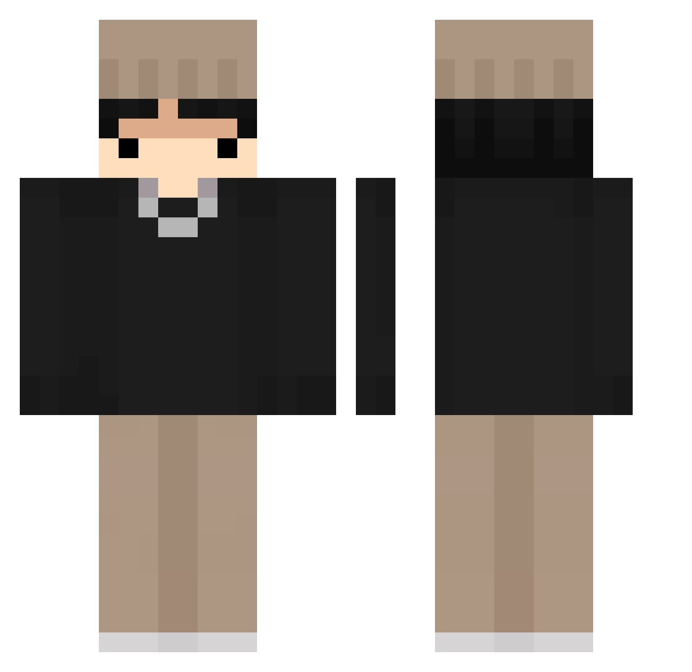 Emanuel_Luan Minecraft skin, front and back view