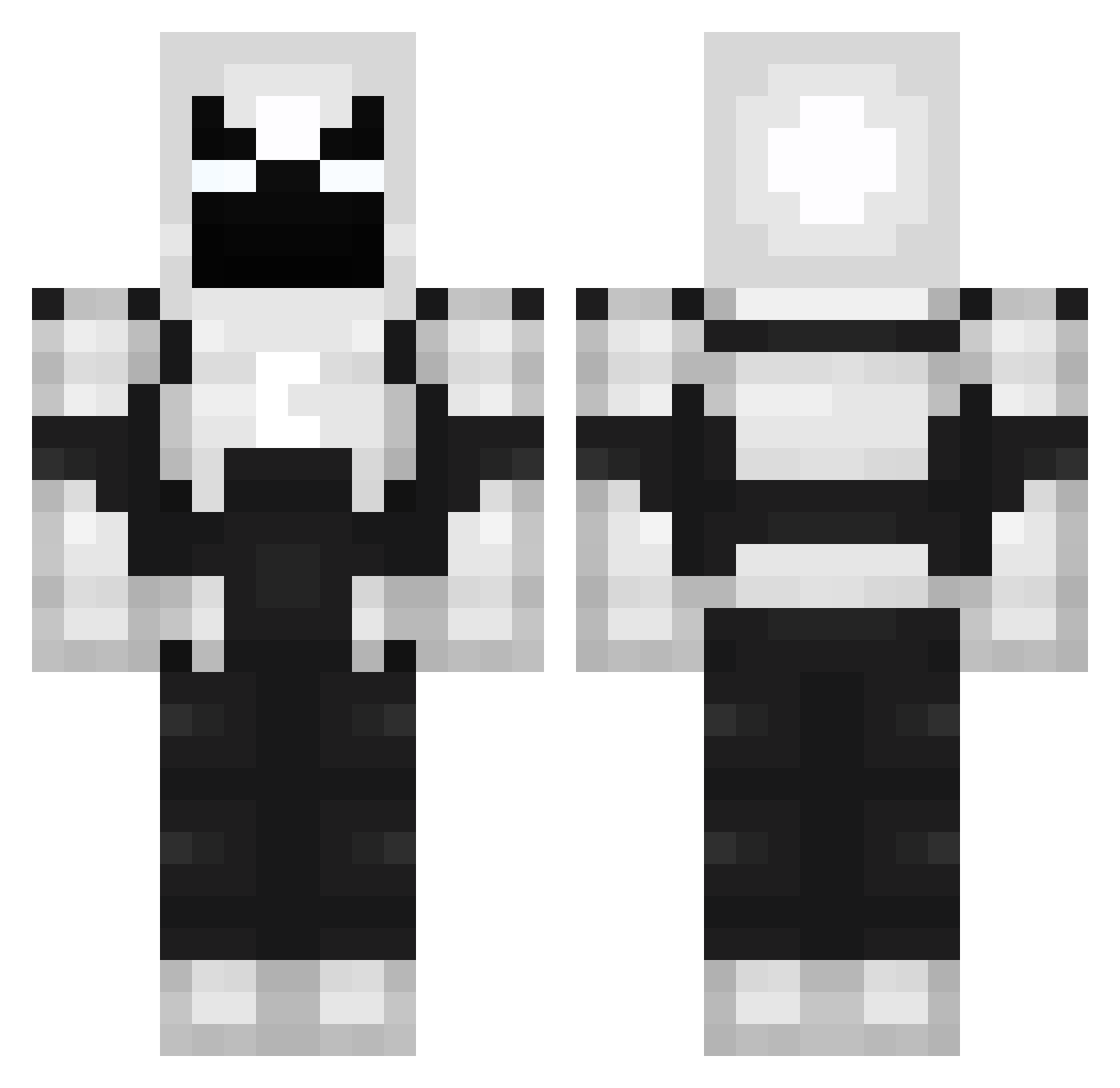 maddieelxine Minecraft skin, front and back view