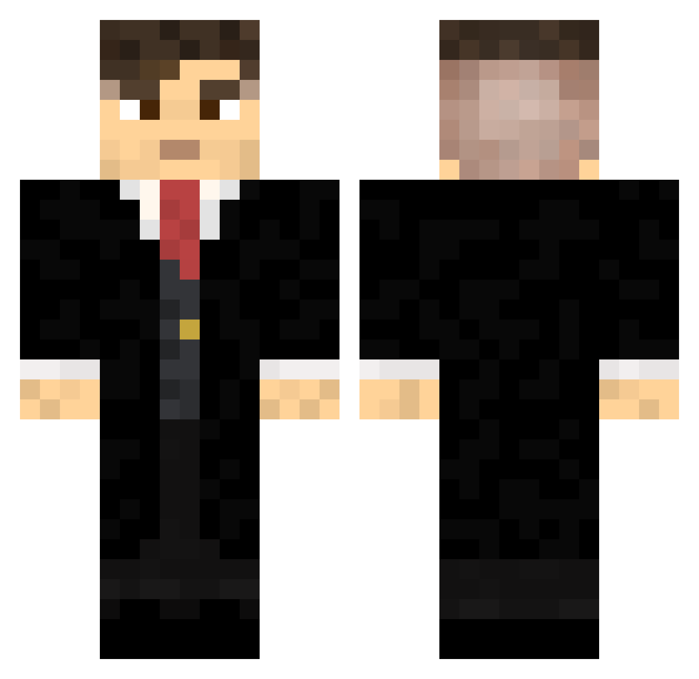 MatsudaKunOwO Minecraft skin, front and back view