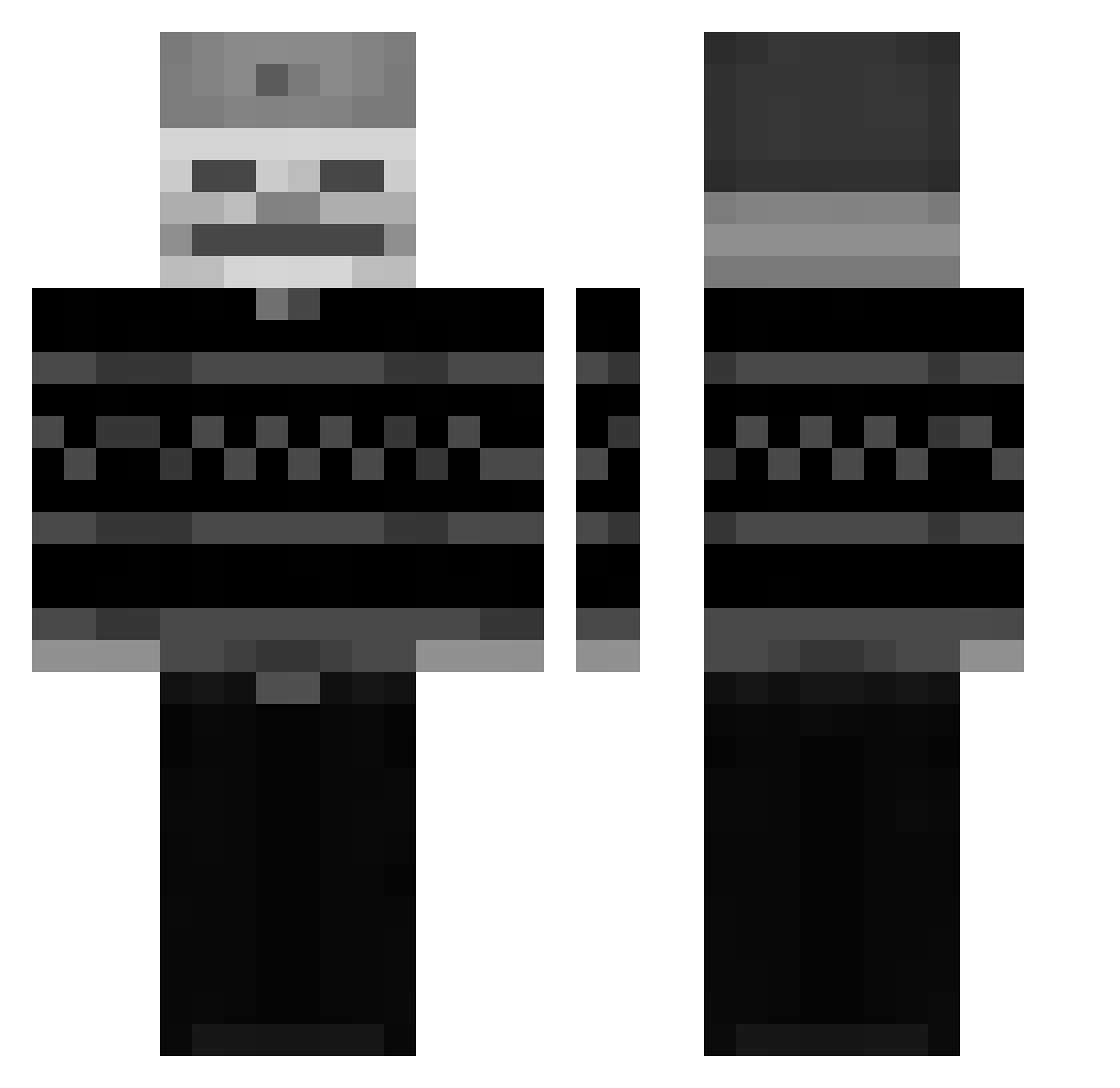 Jhonsina2007 Minecraft skin, front and back view