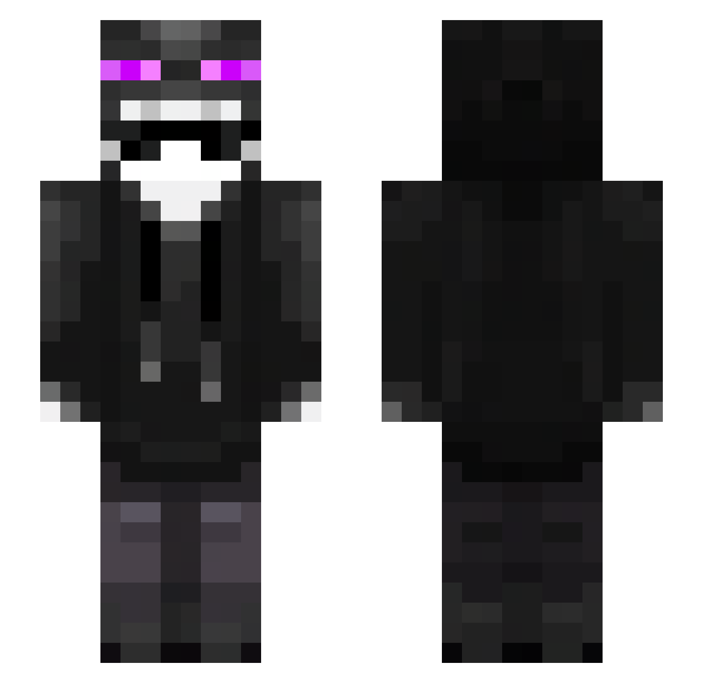 Tutiidt Minecraft skin, front and back view