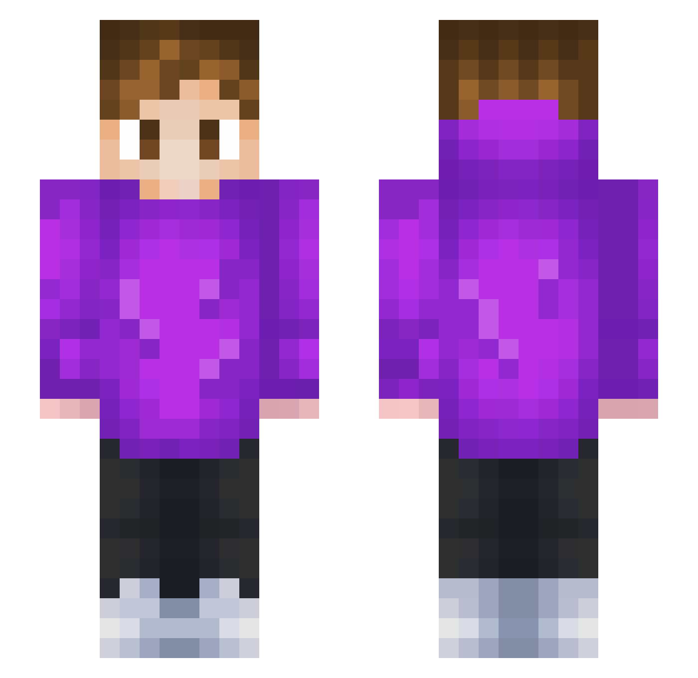 Ayazalparslan Minecraft skin, front and back view