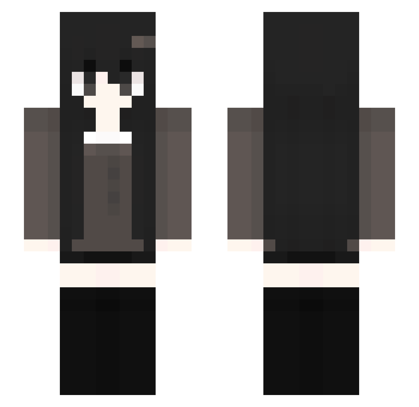 Alexiaana Minecraft skin, front and back view