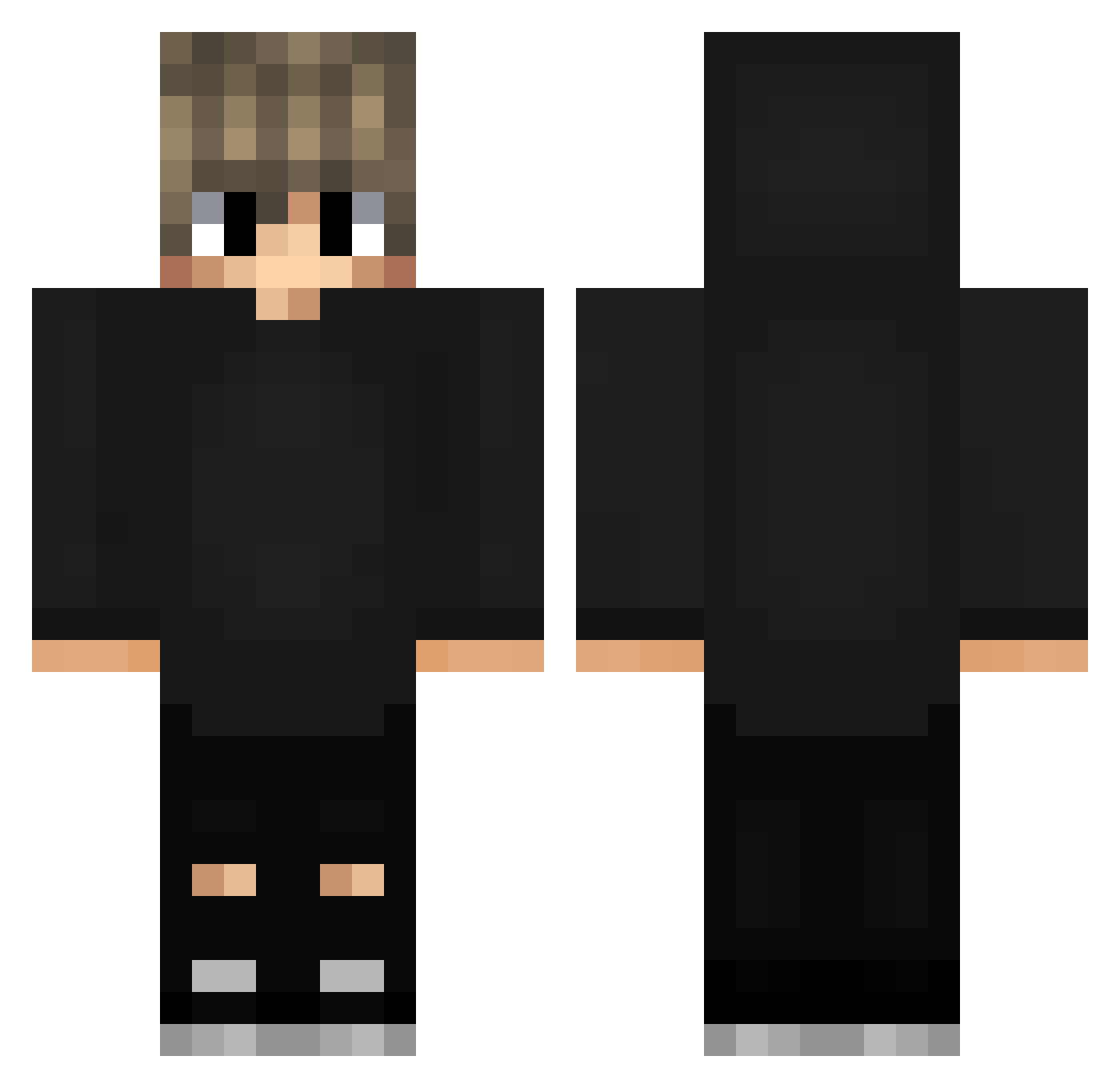 potedelasuisse Minecraft skin, front and back view
