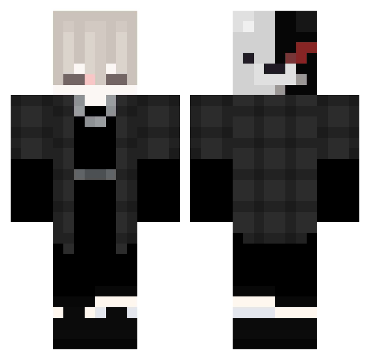 Donald_Trumpet Minecraft skin, front and back view
