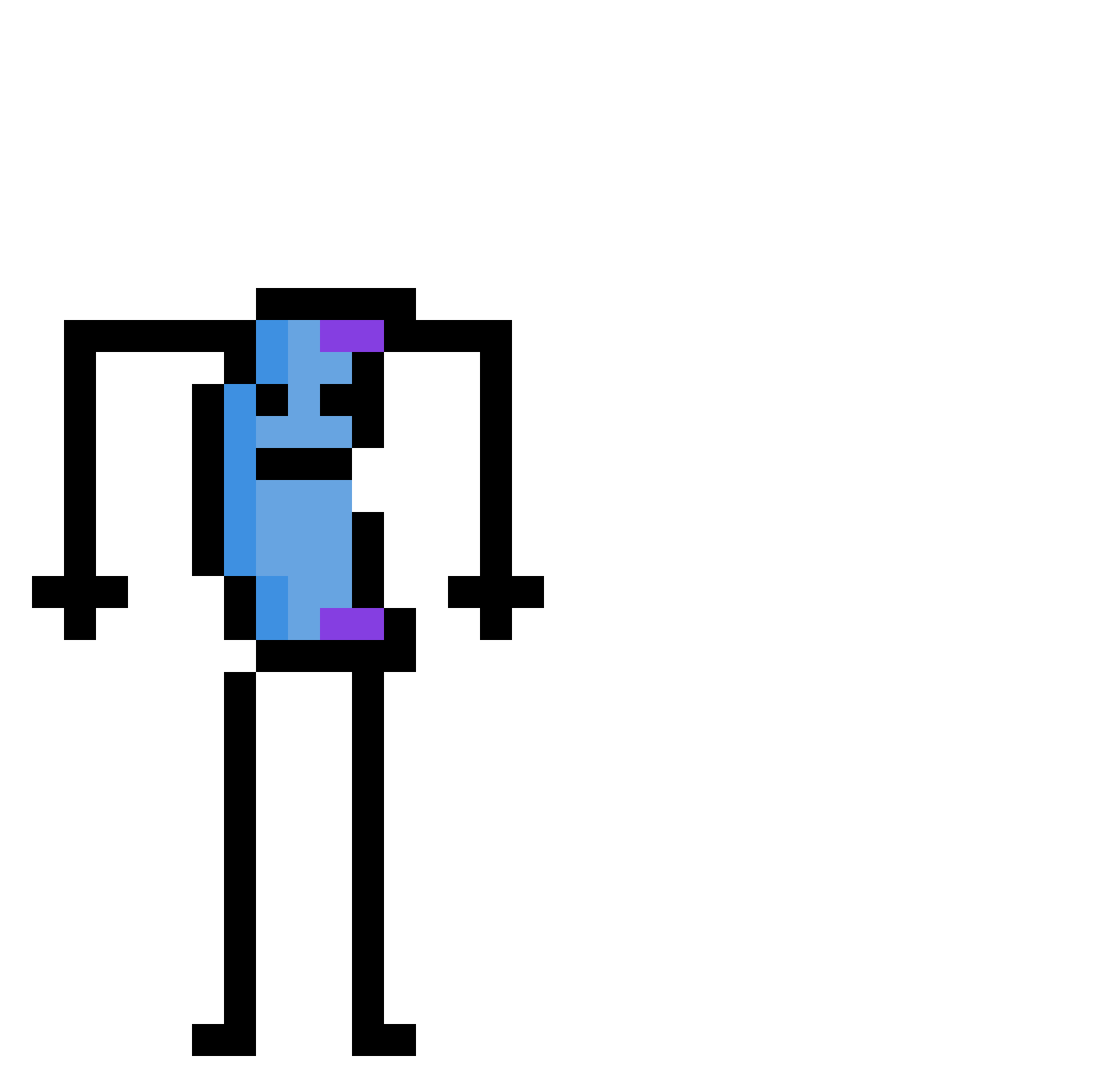 qtbray Minecraft skin, front and back view