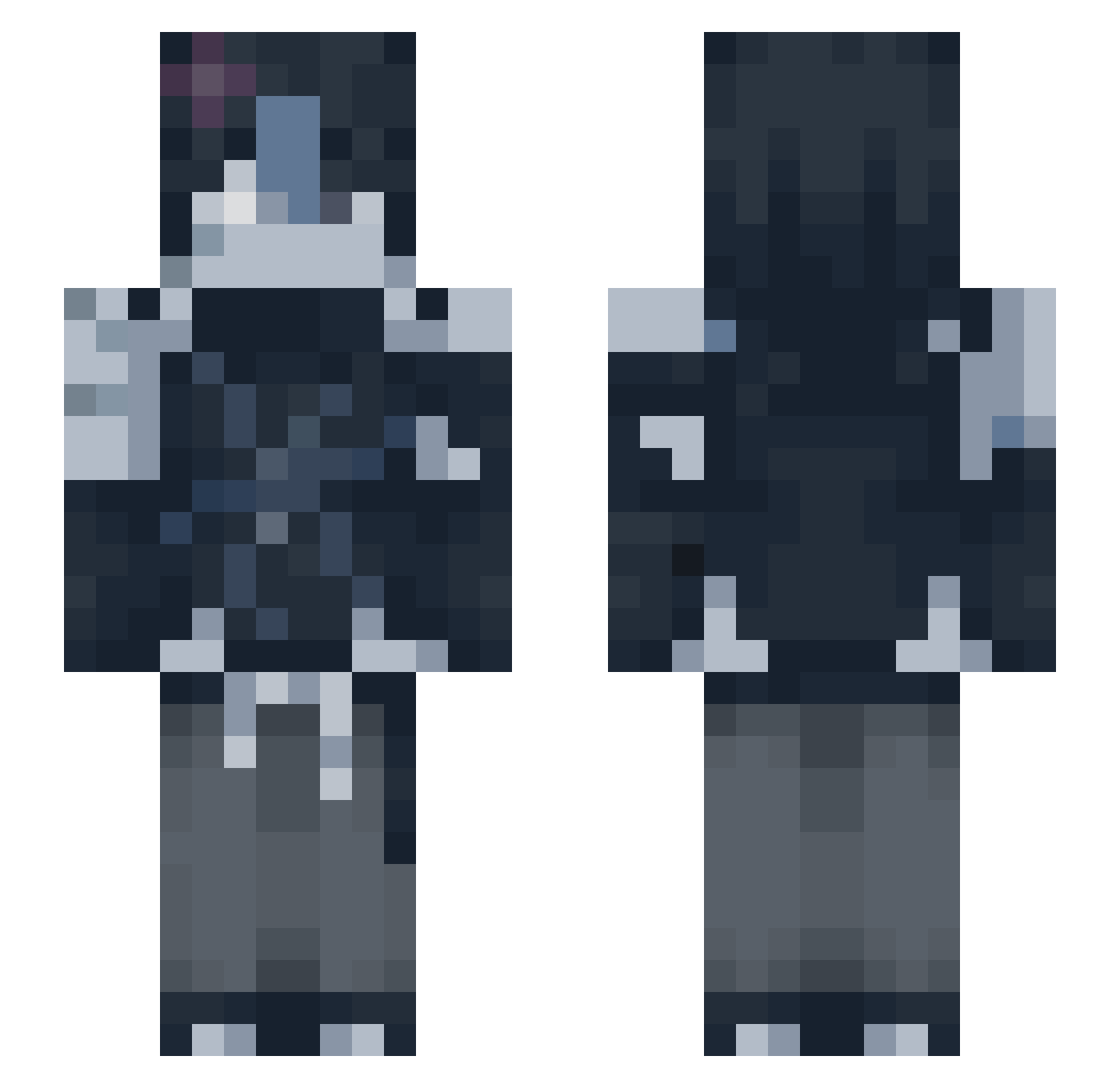 RalseiDeltaCool Minecraft skin, front and back view