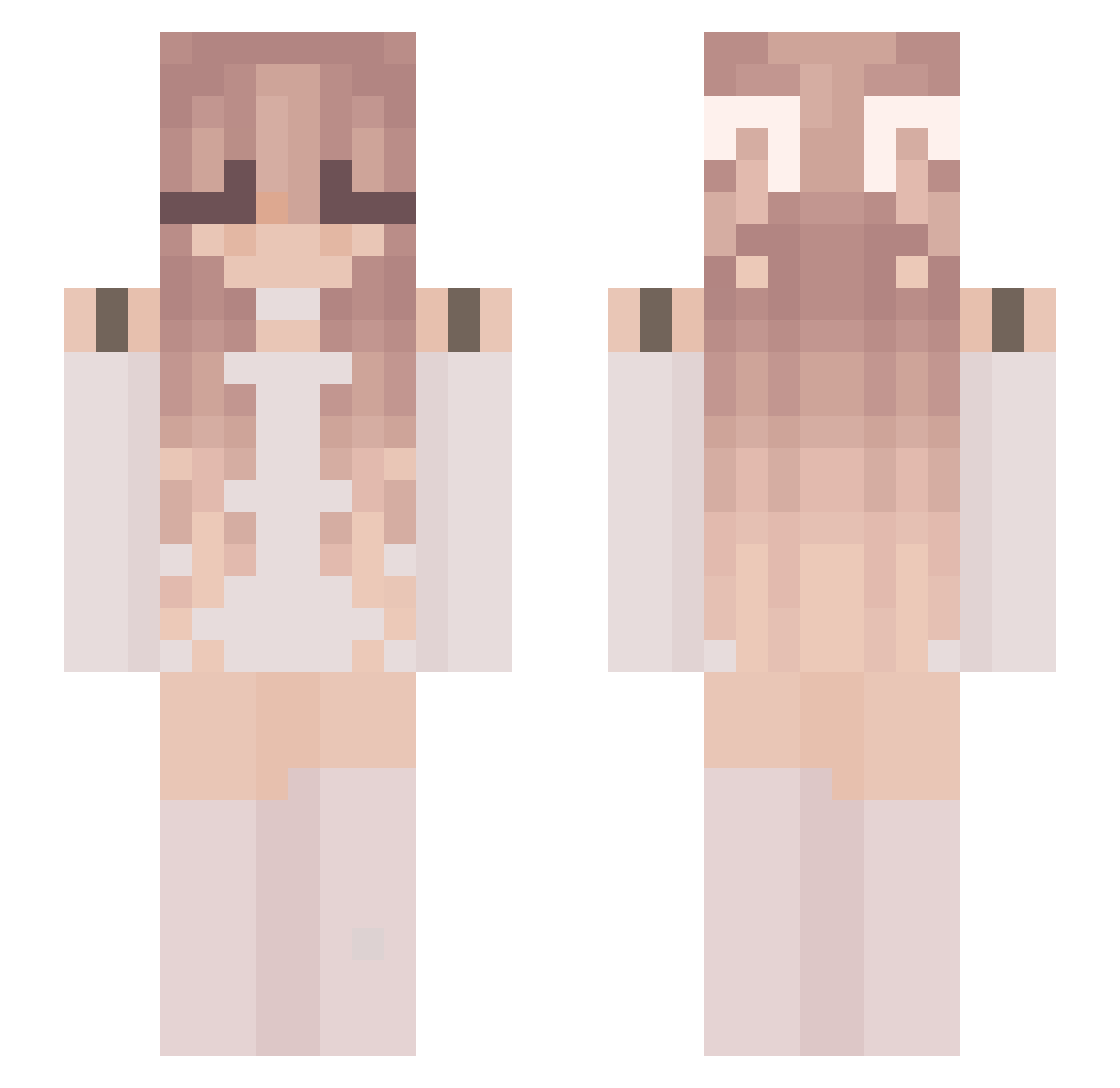sveyuh Minecraft skin, front and back view