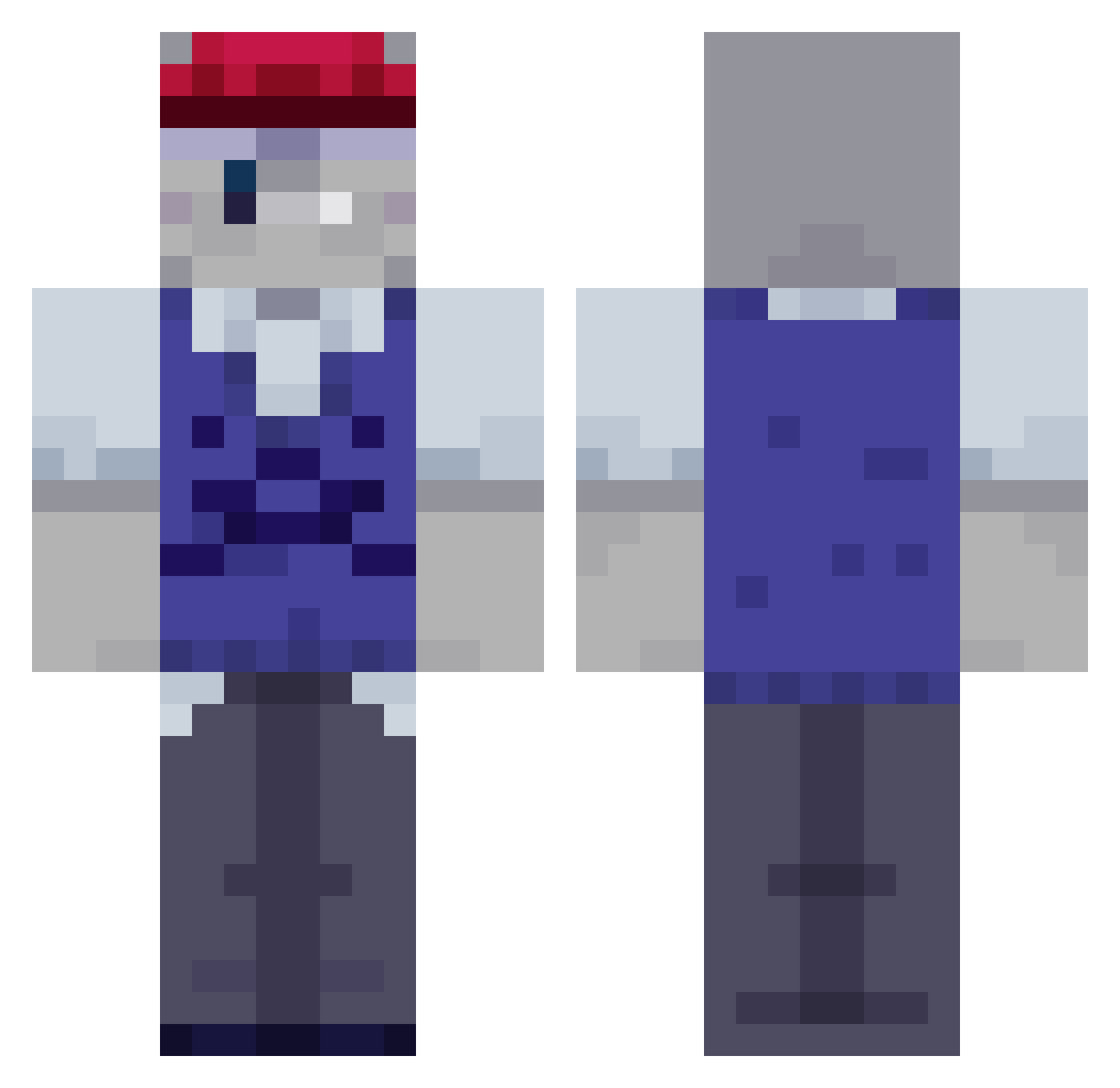 soulsigil Minecraft skin, front and back view