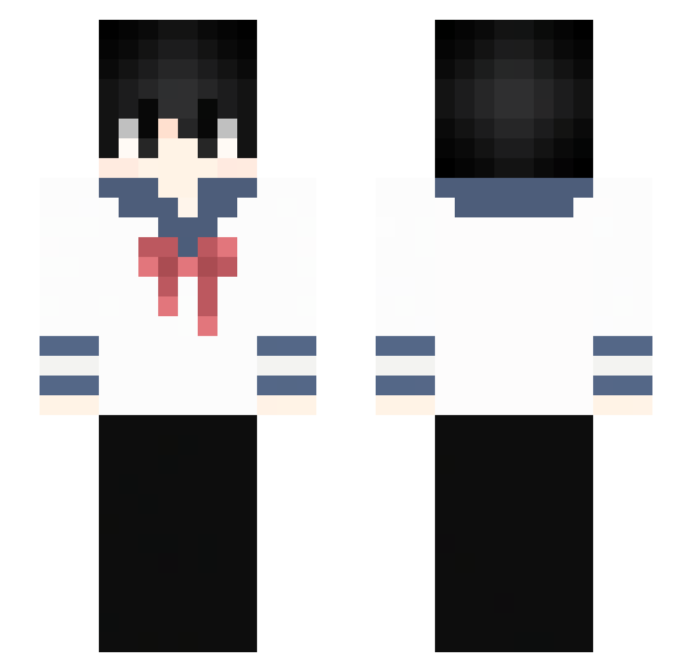 apague Minecraft skin, front and back view