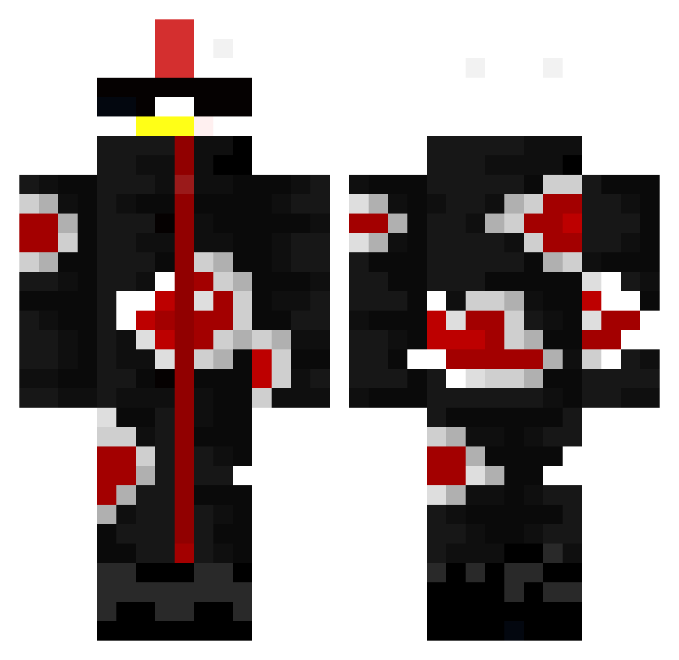 xiaumi Minecraft skin, front and back view