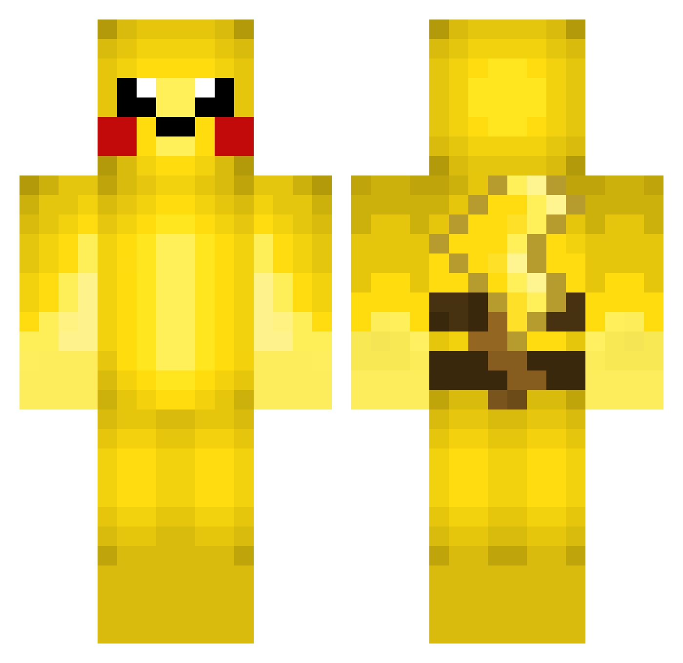 DangerousMaster Minecraft skin, front and back view