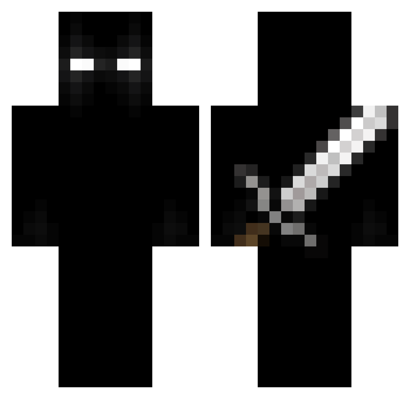 NOT_2106 Minecraft skin, front and back view