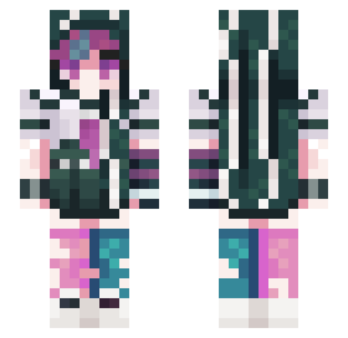xXFizzy_BeeXx Minecraft skin, front and back view