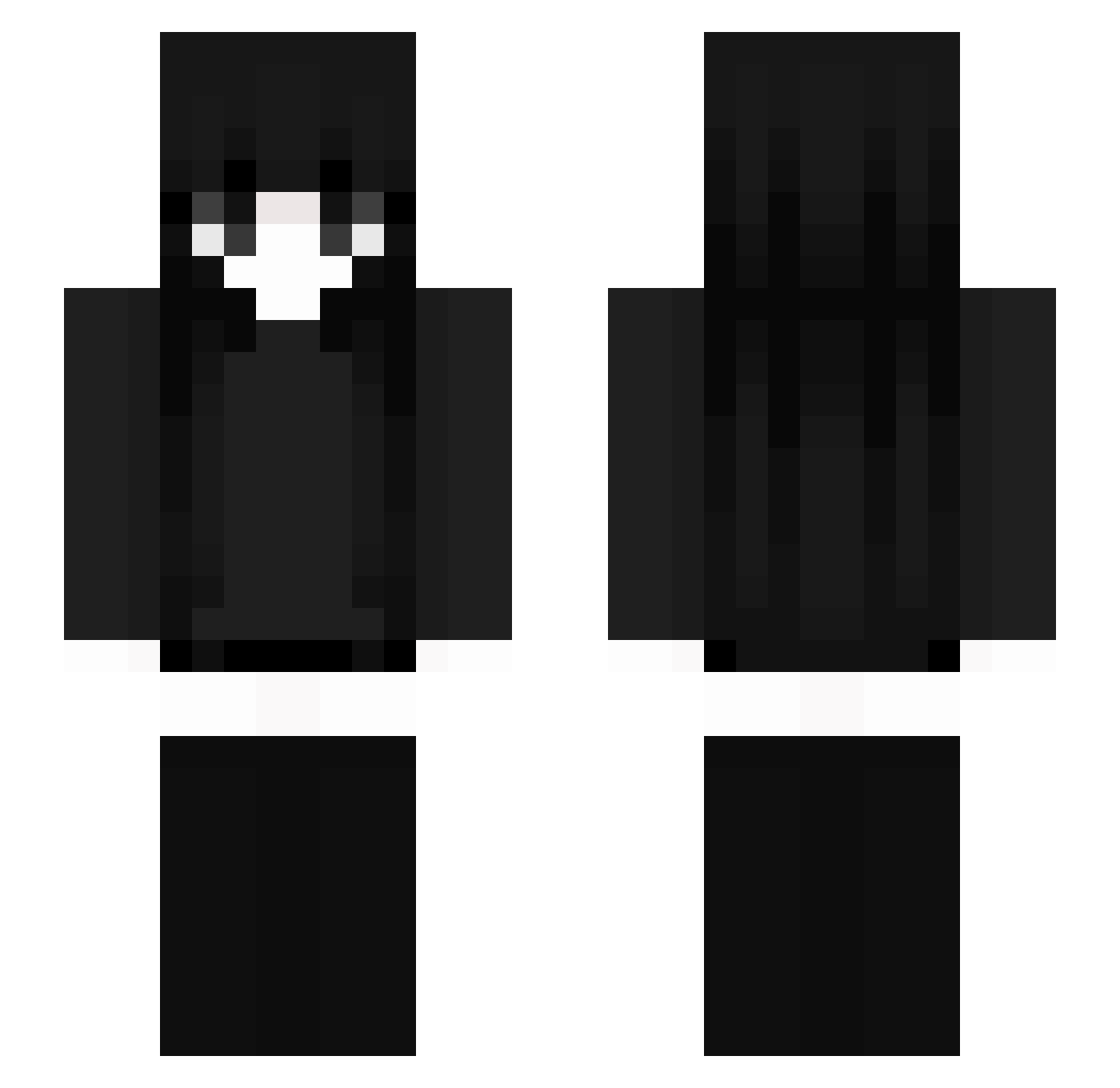 kloni_ Minecraft skin, front and back view