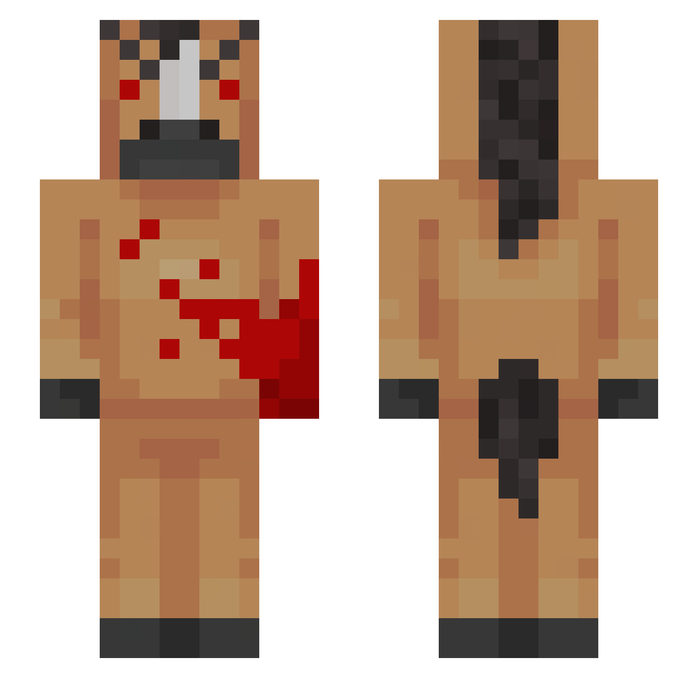 vimmi_ Minecraft skin, front and back view