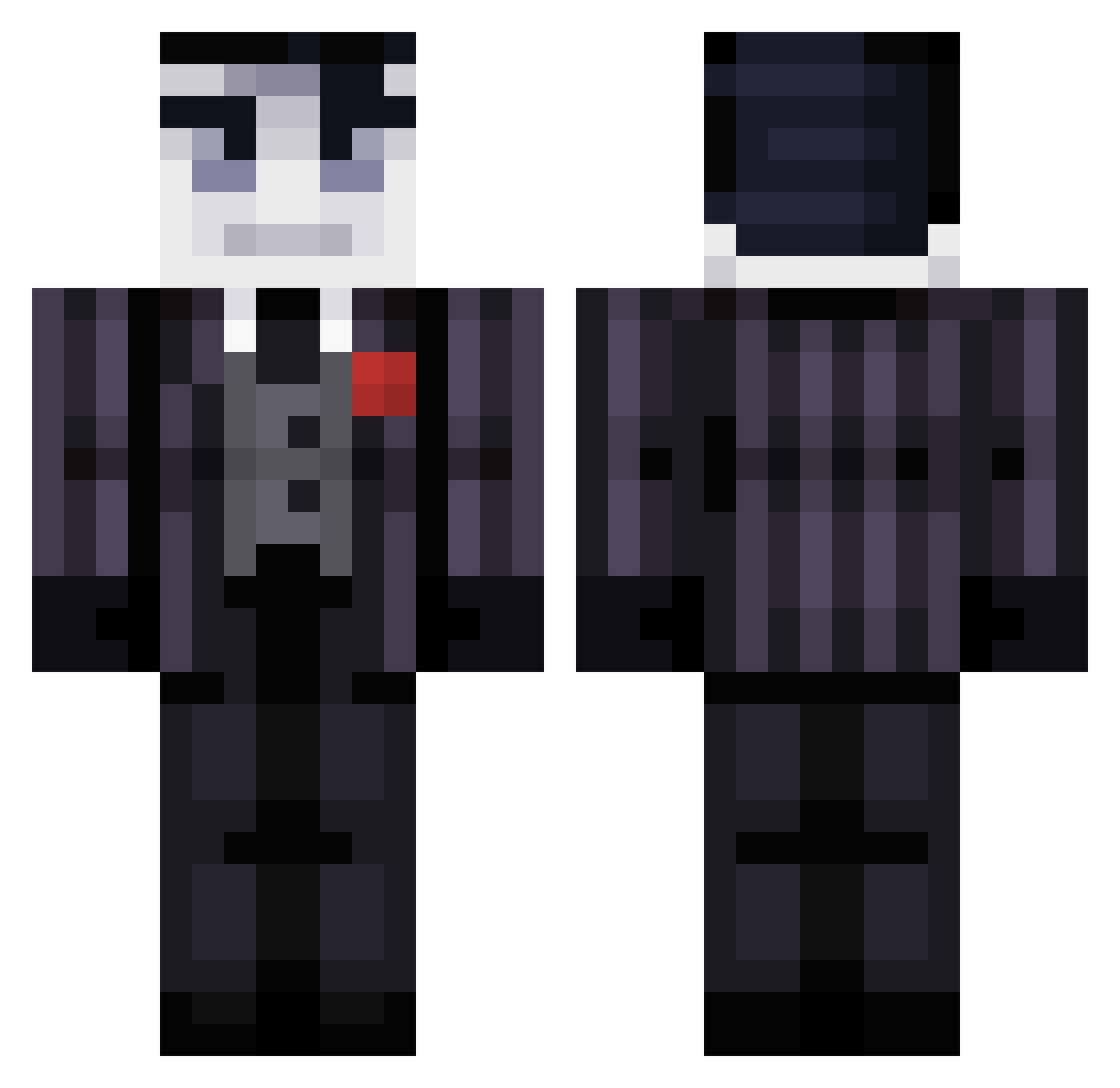 FamilyXbox Minecraft skin, front and back view