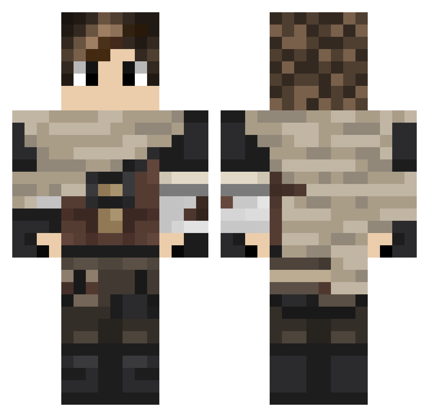 LegionOfLoons Minecraft skin, front and back view